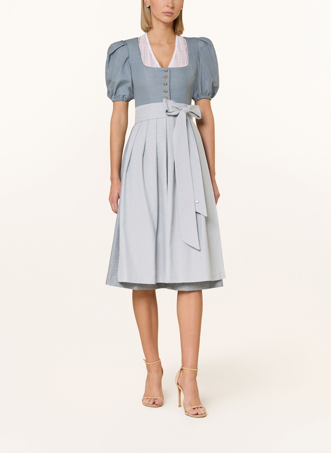 AlpenHERZ Dirndl MAGDALENA: BLAUGRAU