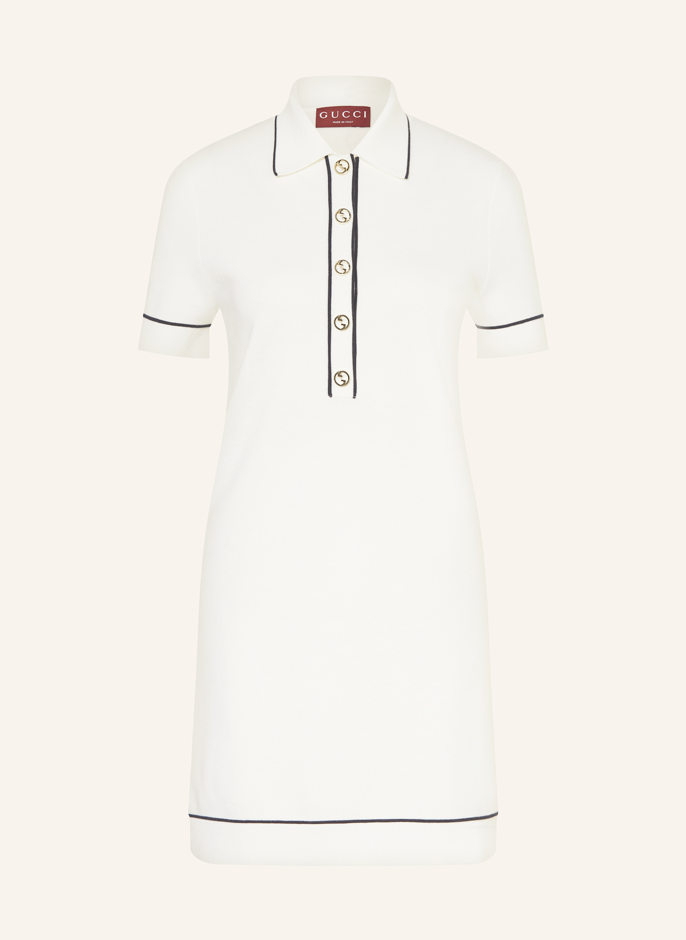GUCCI Knitted polo dress, Color: Satin gucci gg supreme canvas bucket hat (Image 1)