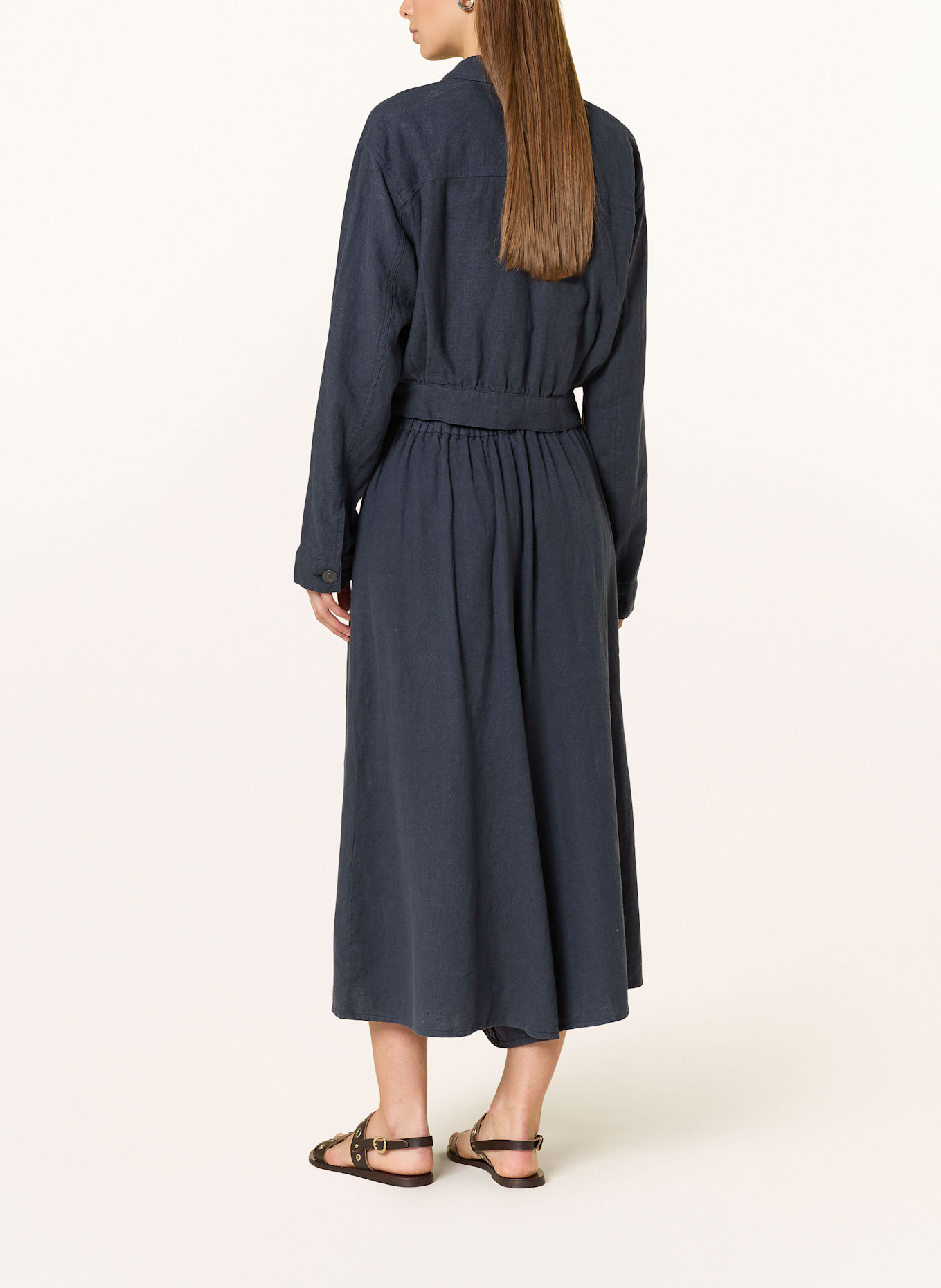 Herrlicher Leinen-Culotte NELANIE: DUNKELBLAU