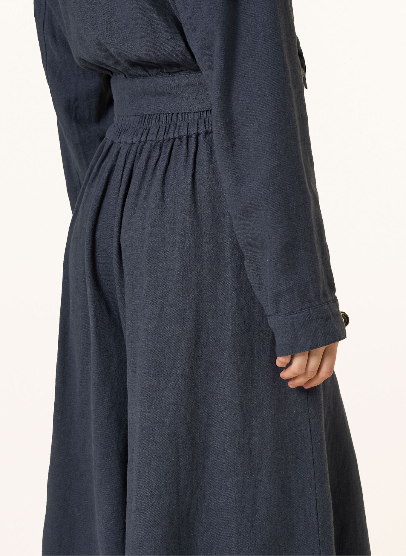 Herrlicher Leinen-Culotte NELANIE: DUNKELBLAU
