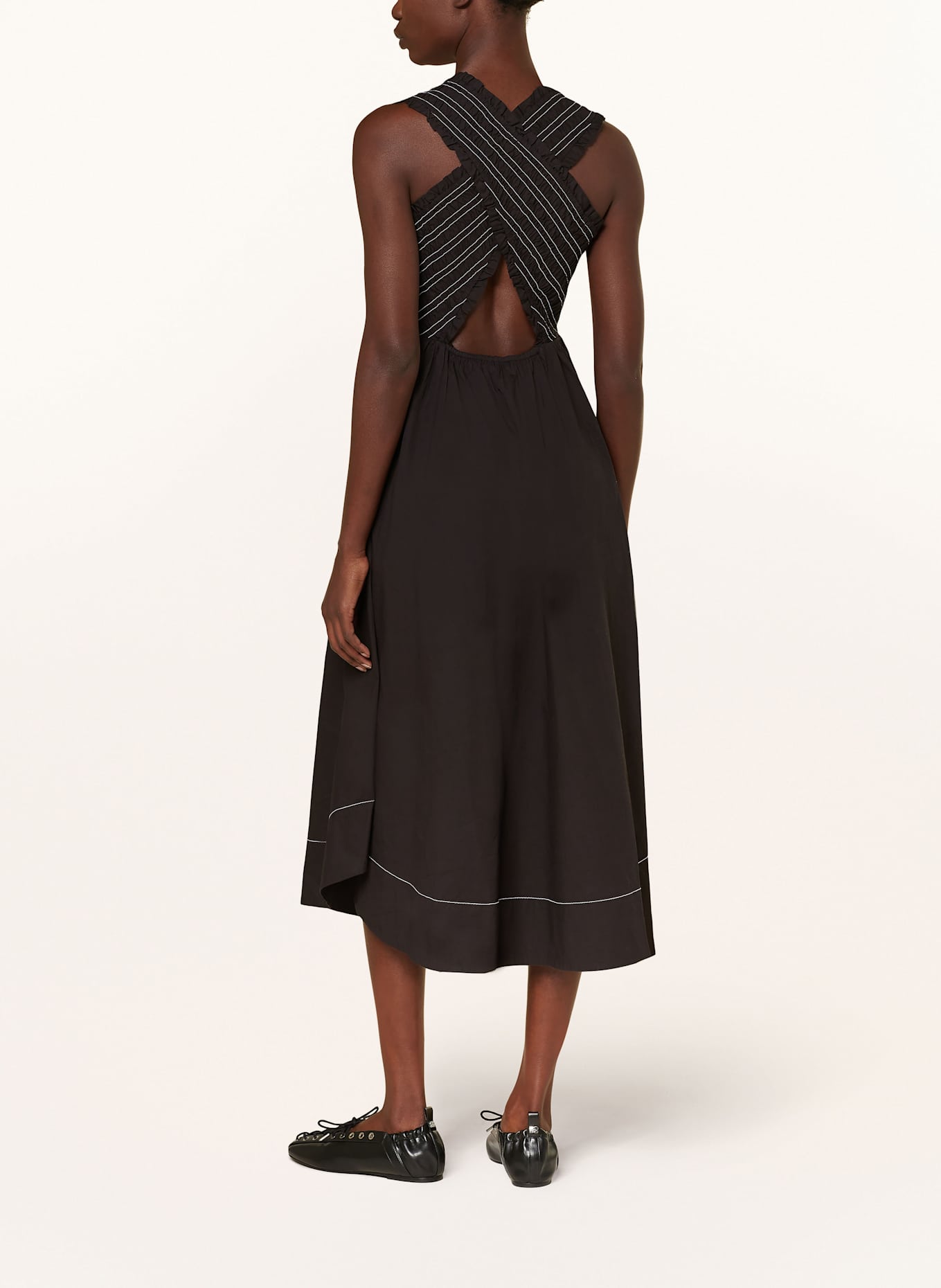 GANNI Šaty: ČERNÁ