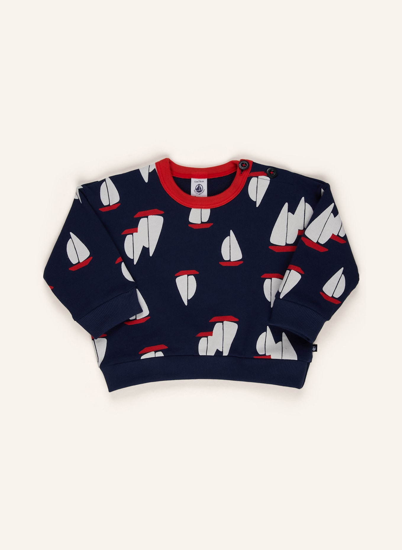 PETIT BATEAU Sweatshirt: DARK BLUE
