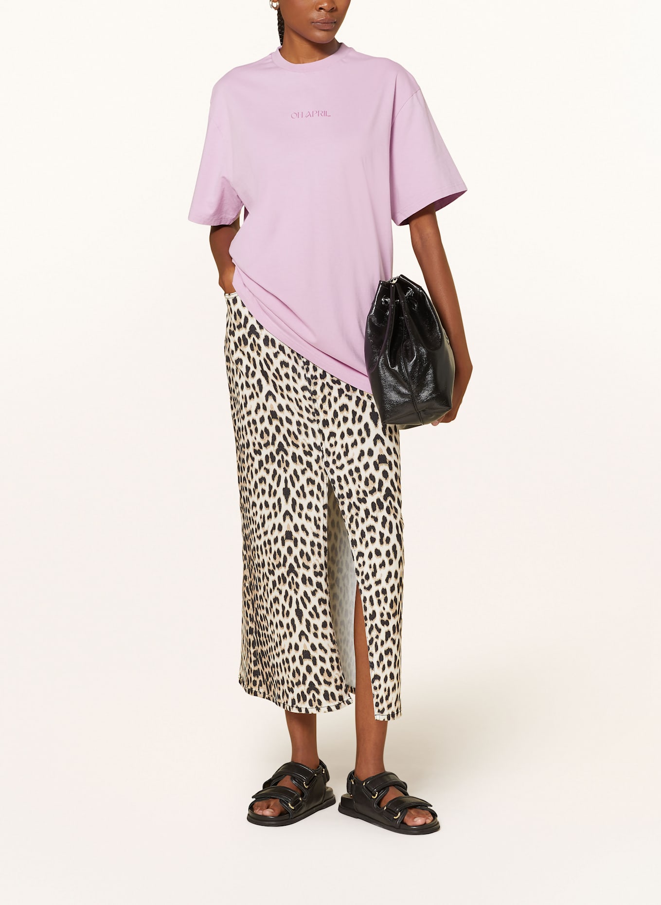 OH APRIL T-shirt BF: PURPLE