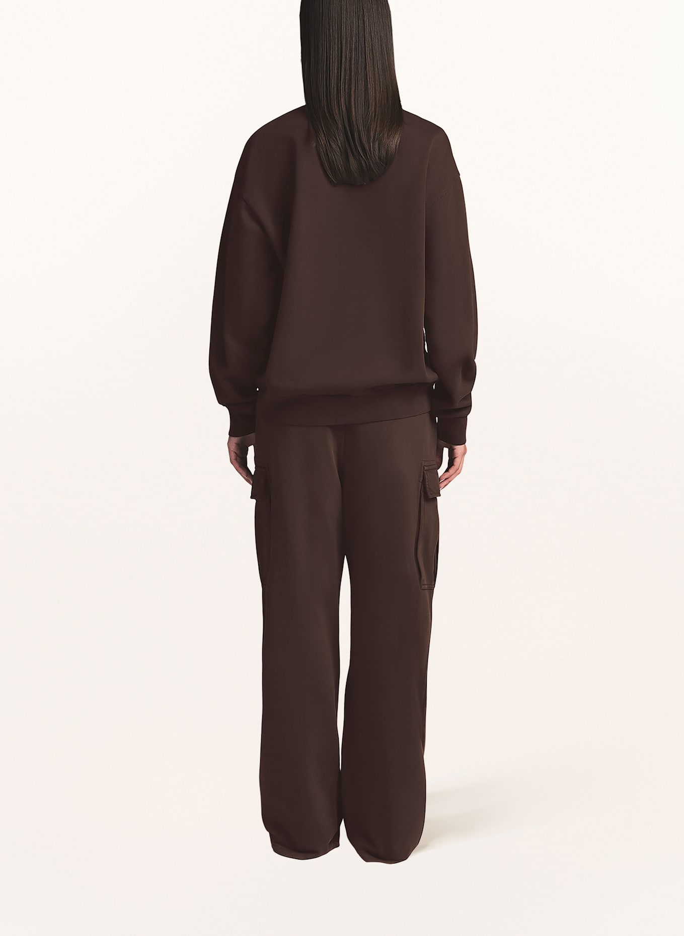 SKIMS Lounge-Sweatshirt BOYFRIEND FLEECE: ESPRESSO
