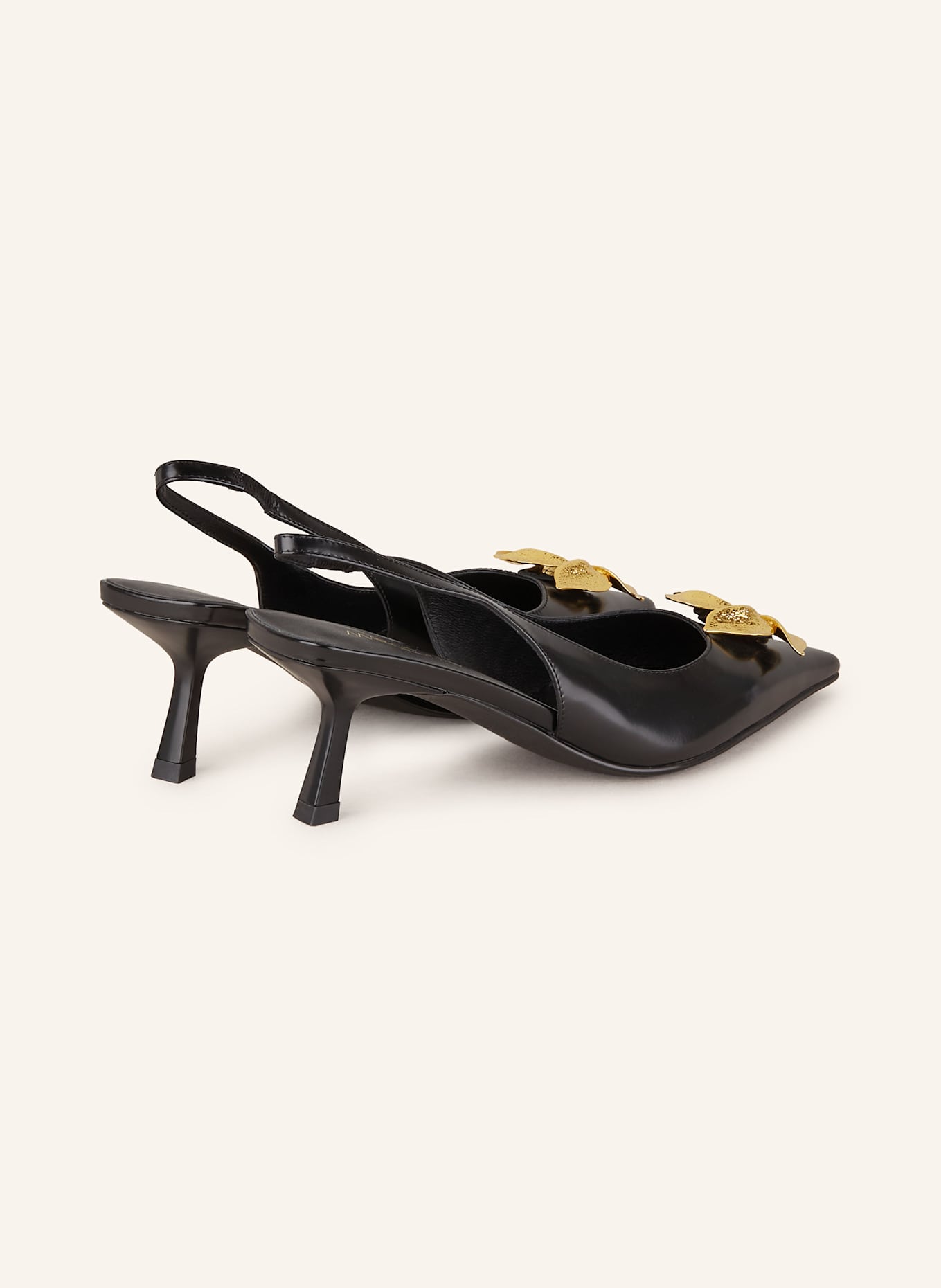 MARC CAIN Slingback pumps: 900 BLACK