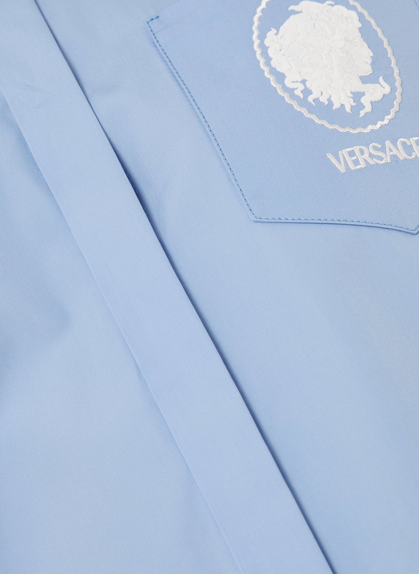 VERSACE Blouse top in light blue