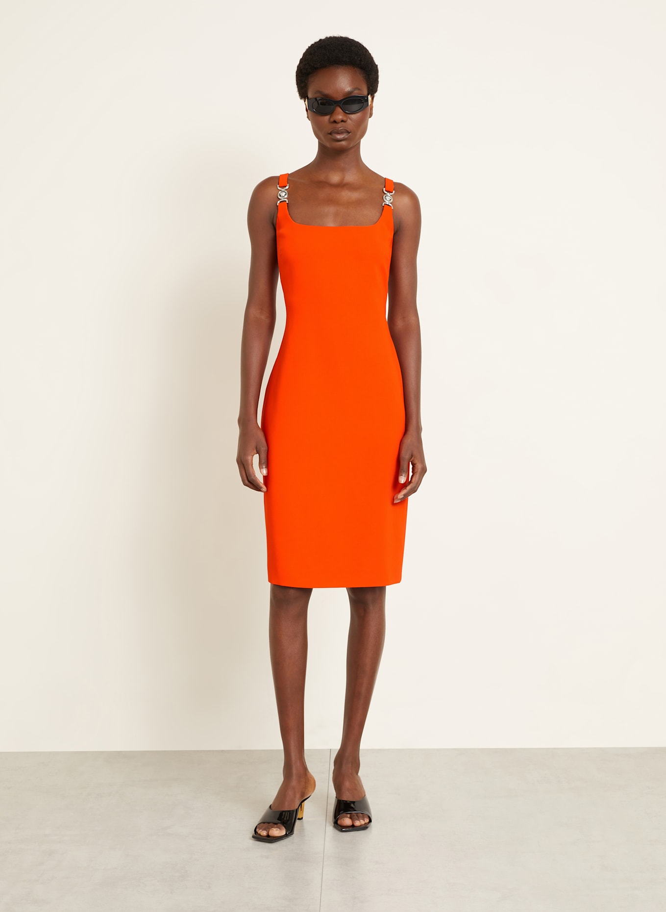 VERSACE Etuikleid: ORANGE