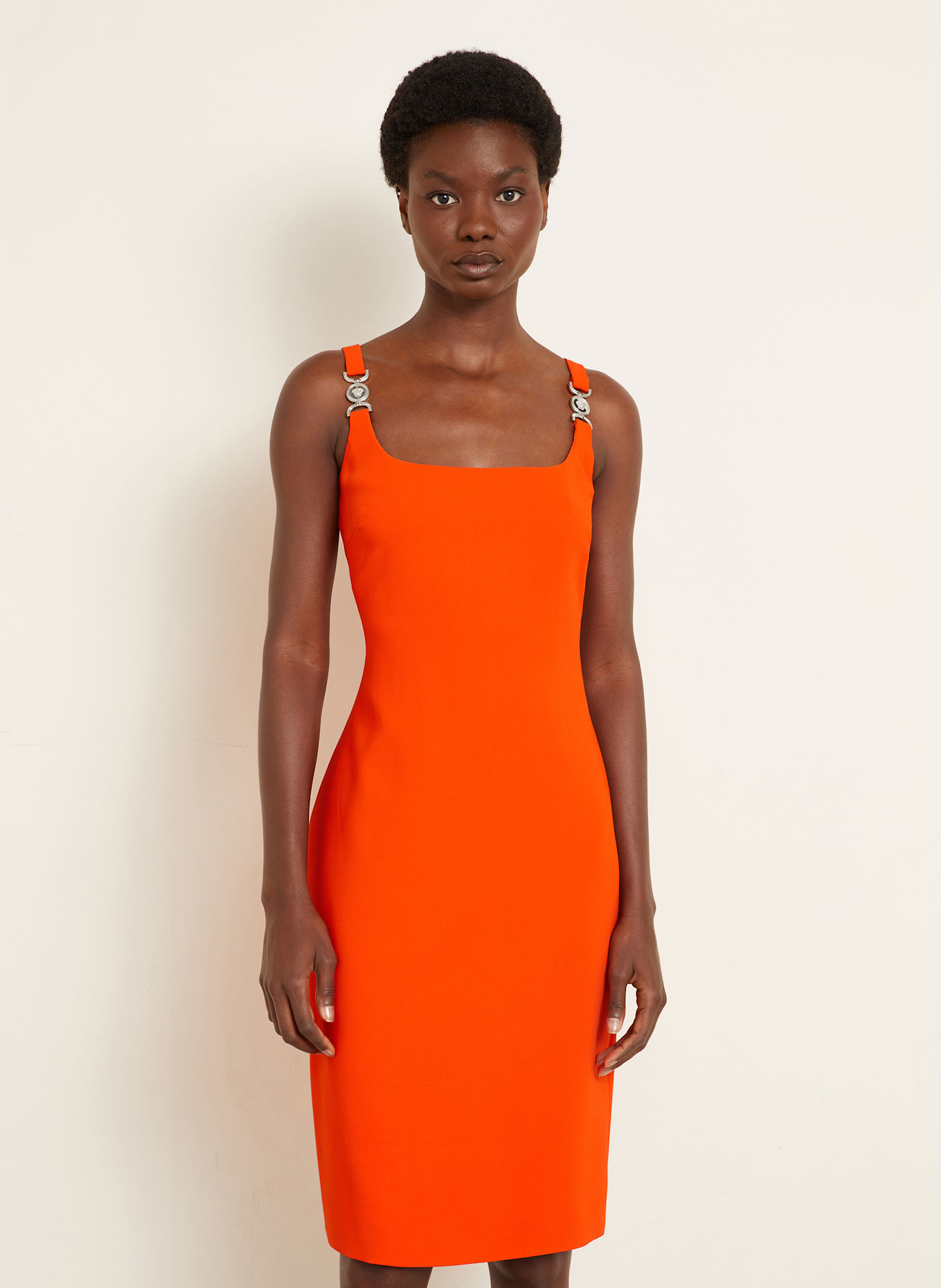 VERSACE Etuikleid: ORANGE
