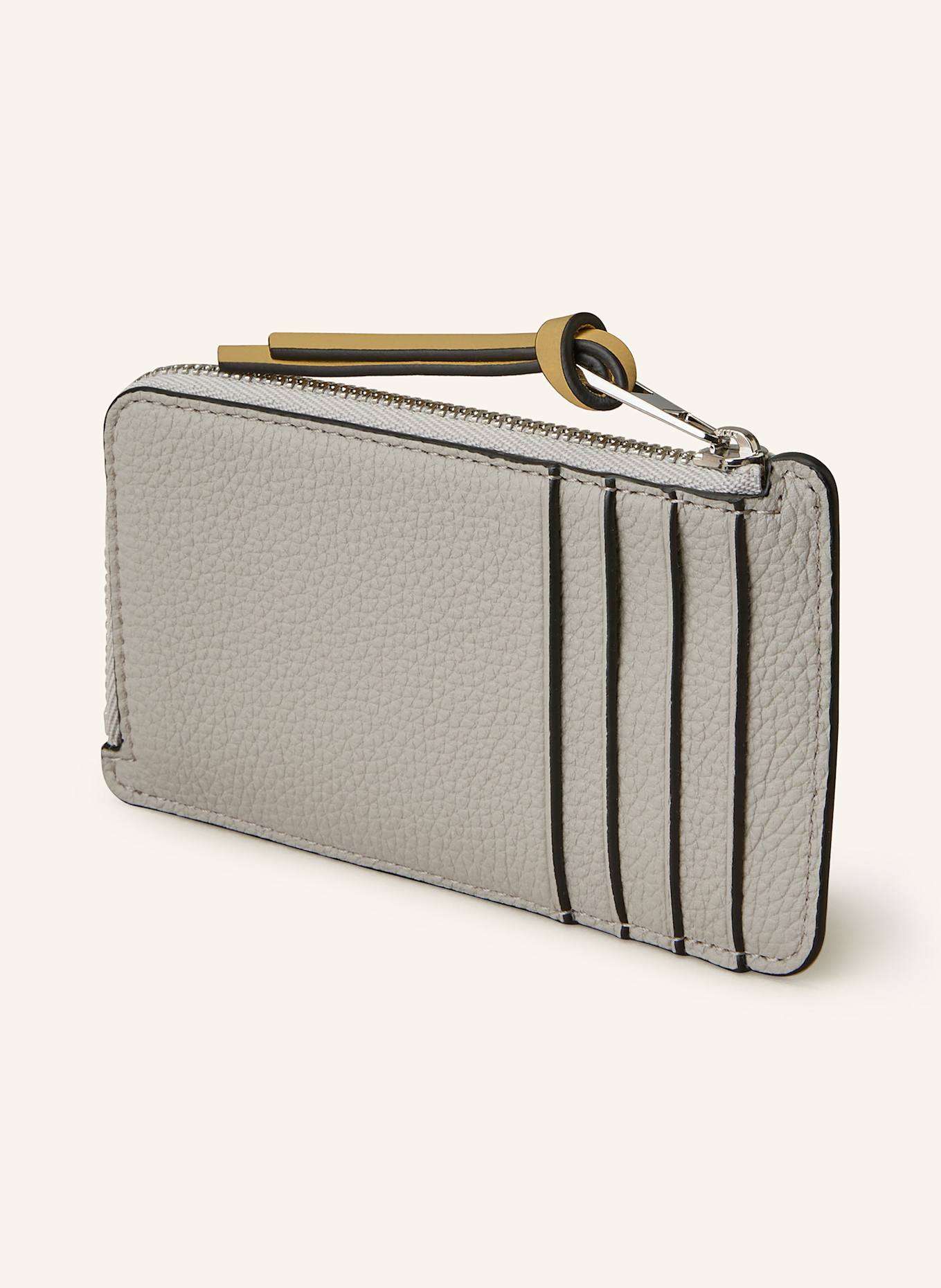 LOEWE Kartenetui: HELLGRAU/ OLIV