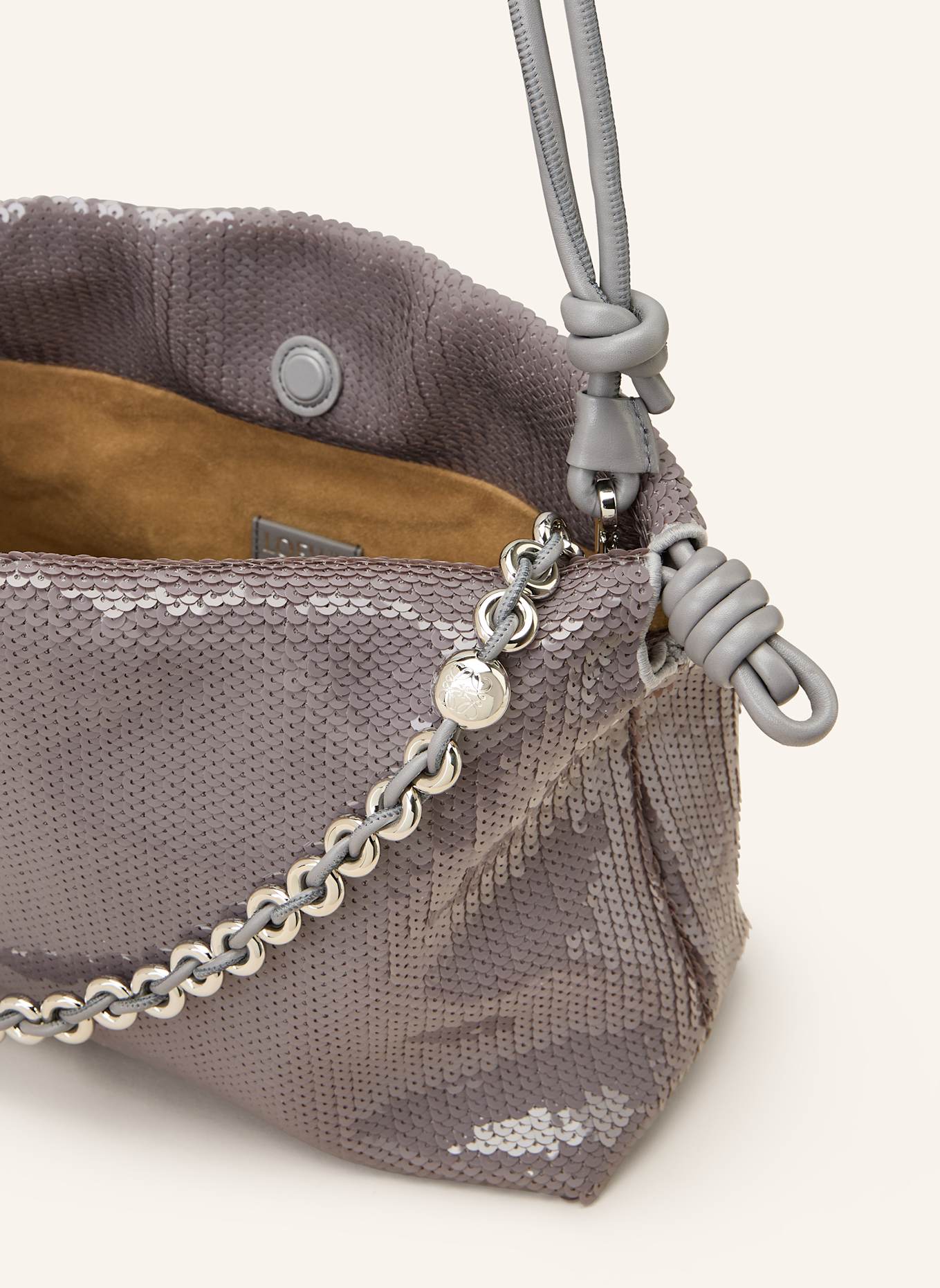 LOEWE Schultertasche FLAMENCO MEDIUM: GRAU
