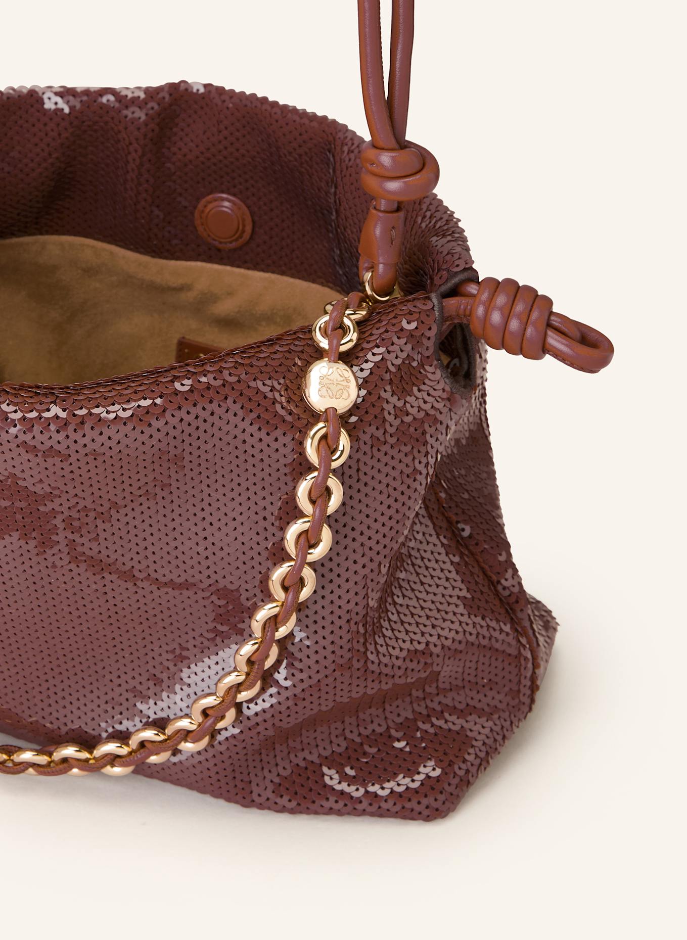 LOEWE Schultertasche FLAMENCO MEDIUM: BRAUN
