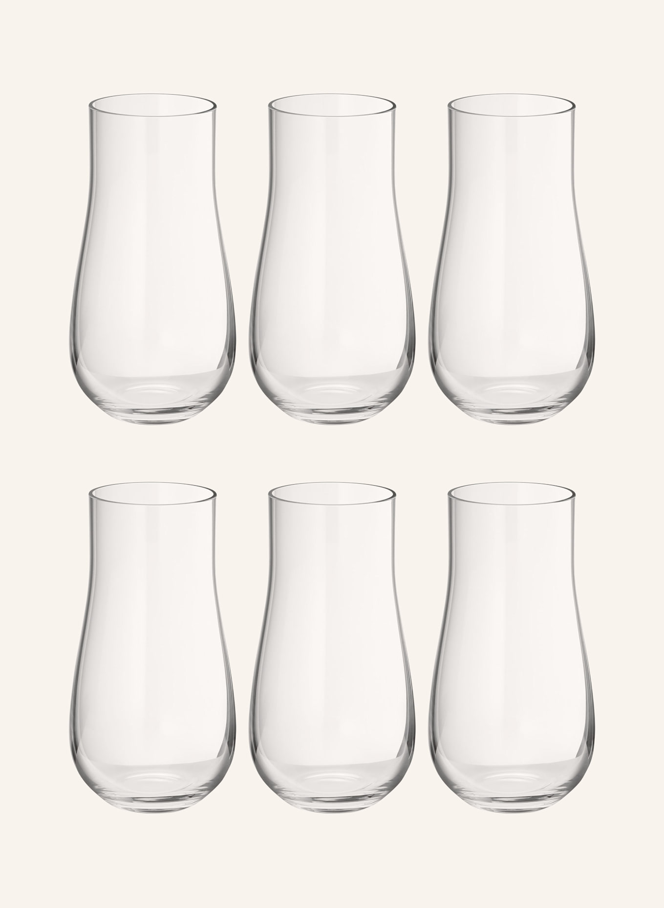 GEORG JENSEN 6er-Set Trinkgläser SKY: WEISS