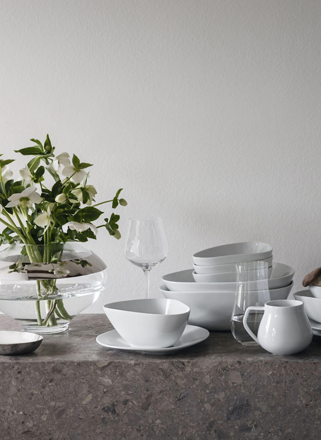 GEORG JENSEN 6er-Set Trinkgläser SKY: WEISS