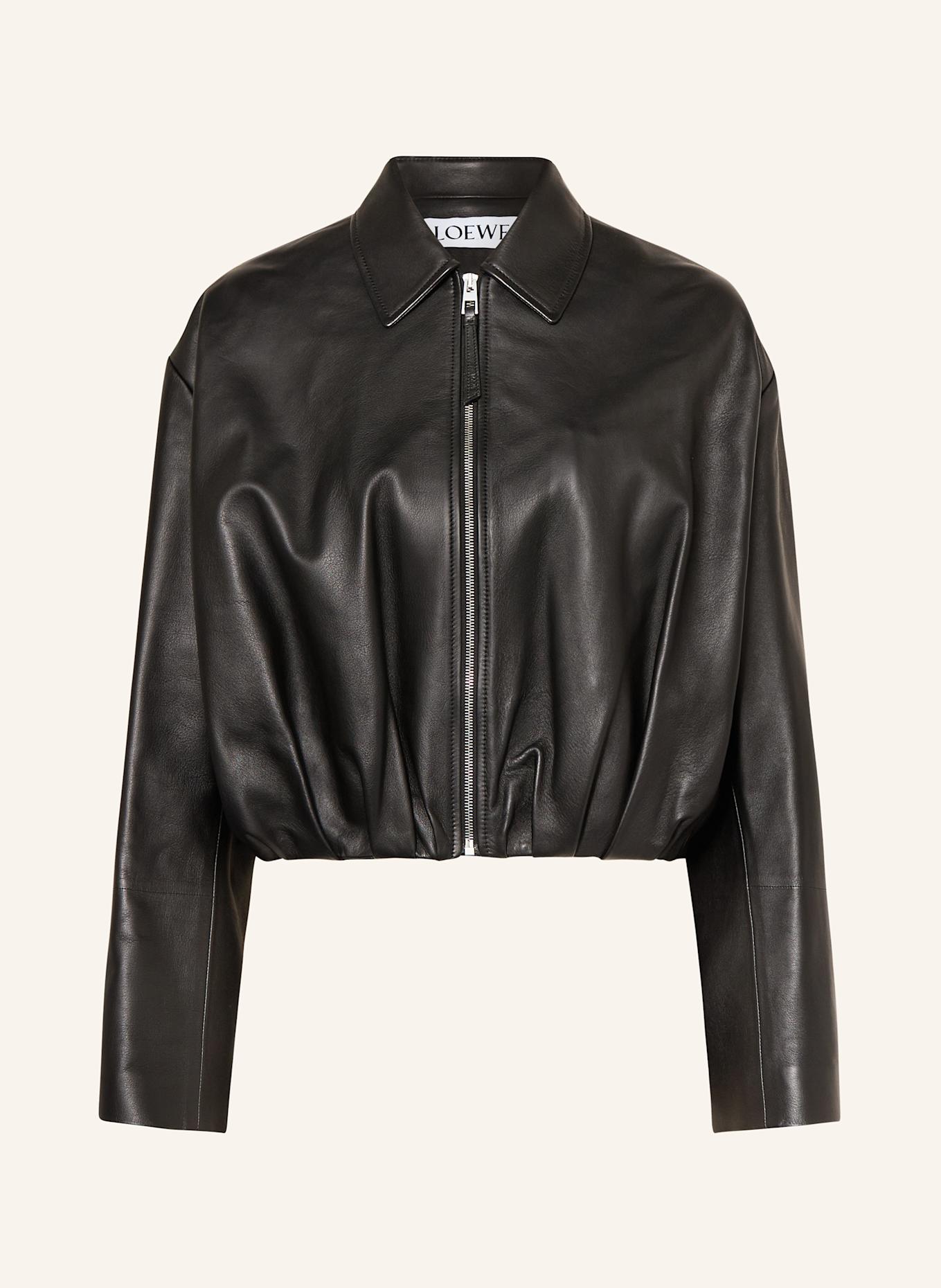 LOEWE Lederjacke: SCHWARZ