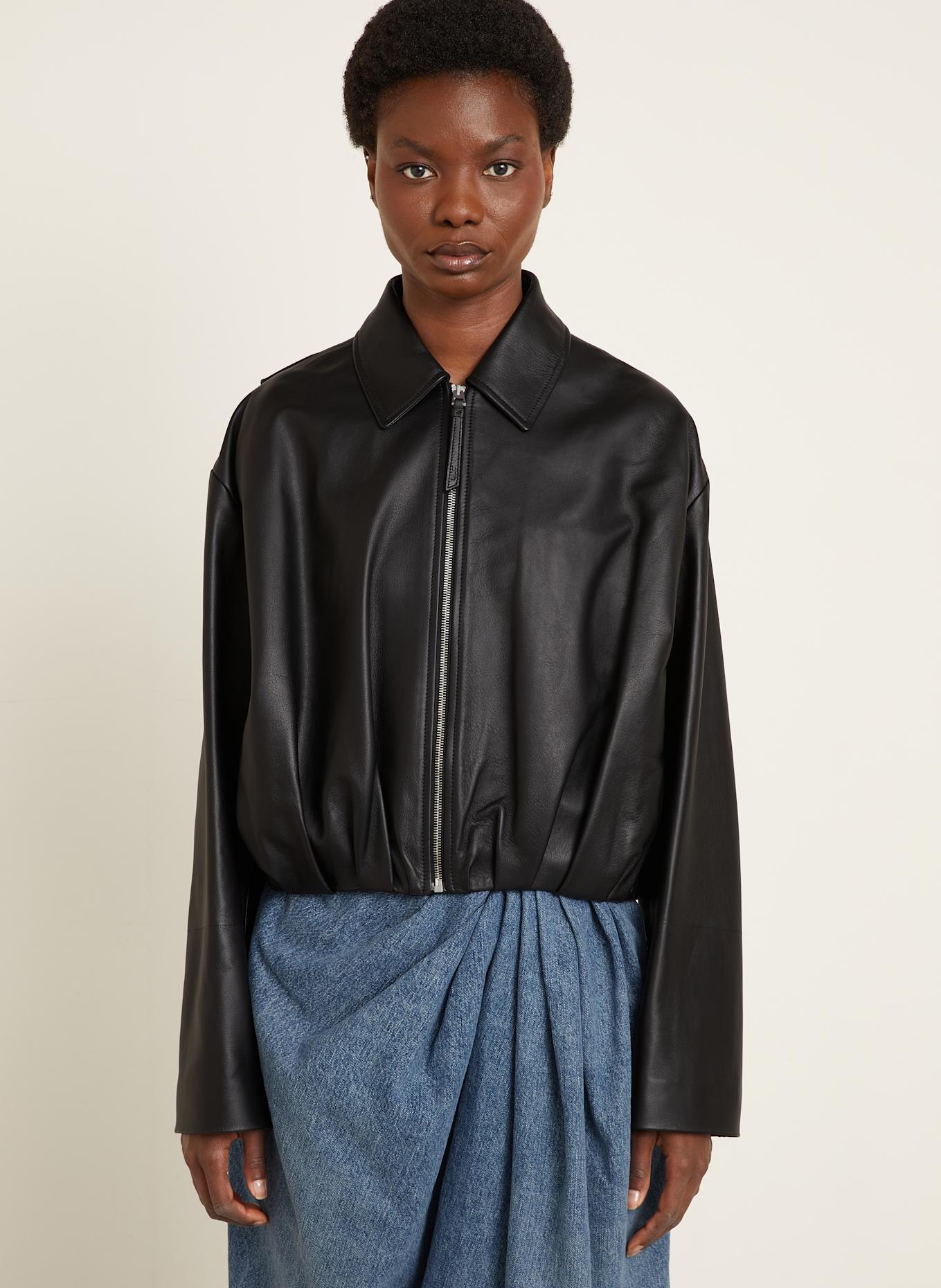 LOEWE Lederjacke: SCHWARZ