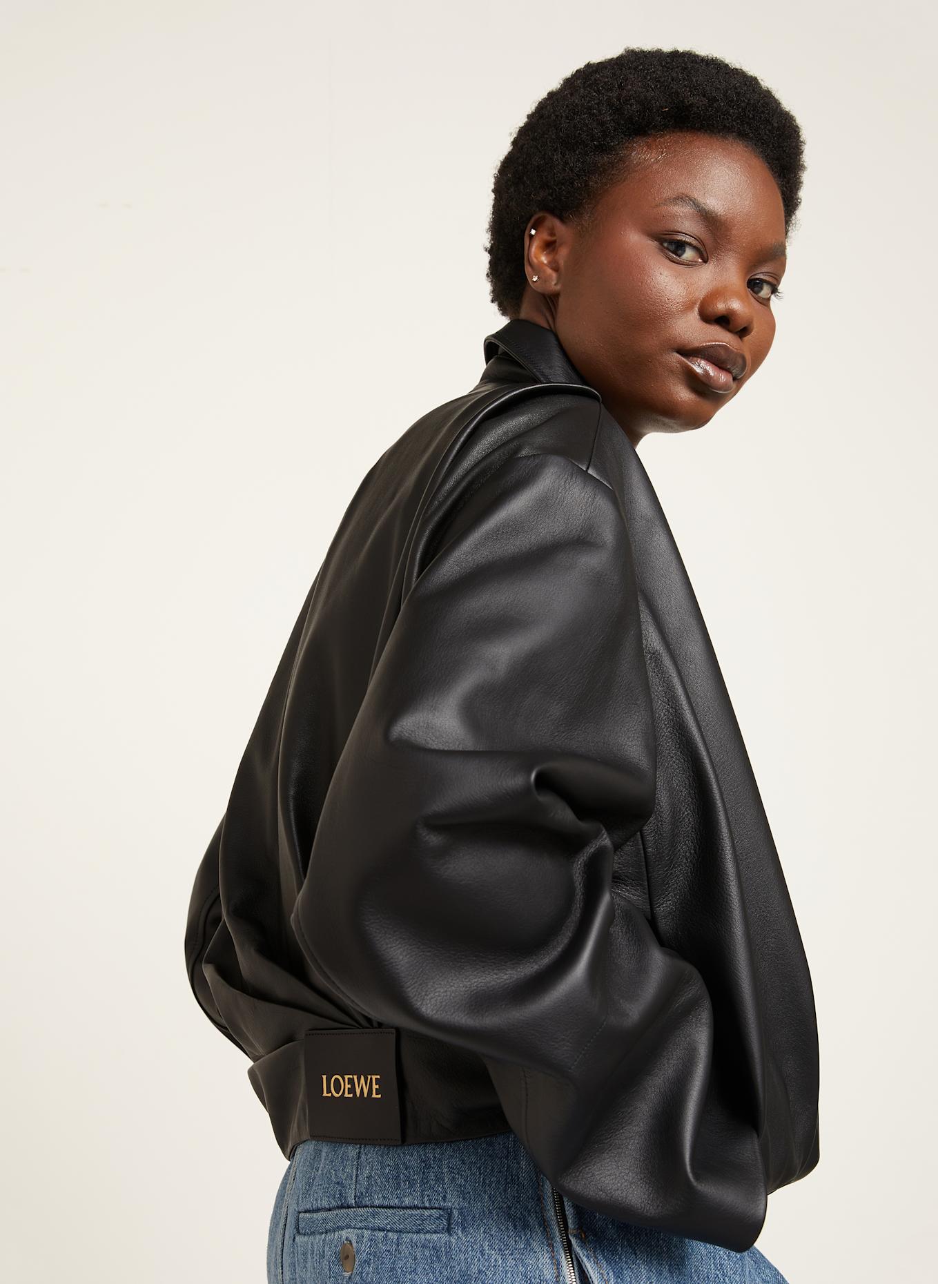 LOEWE Lederjacke: SCHWARZ