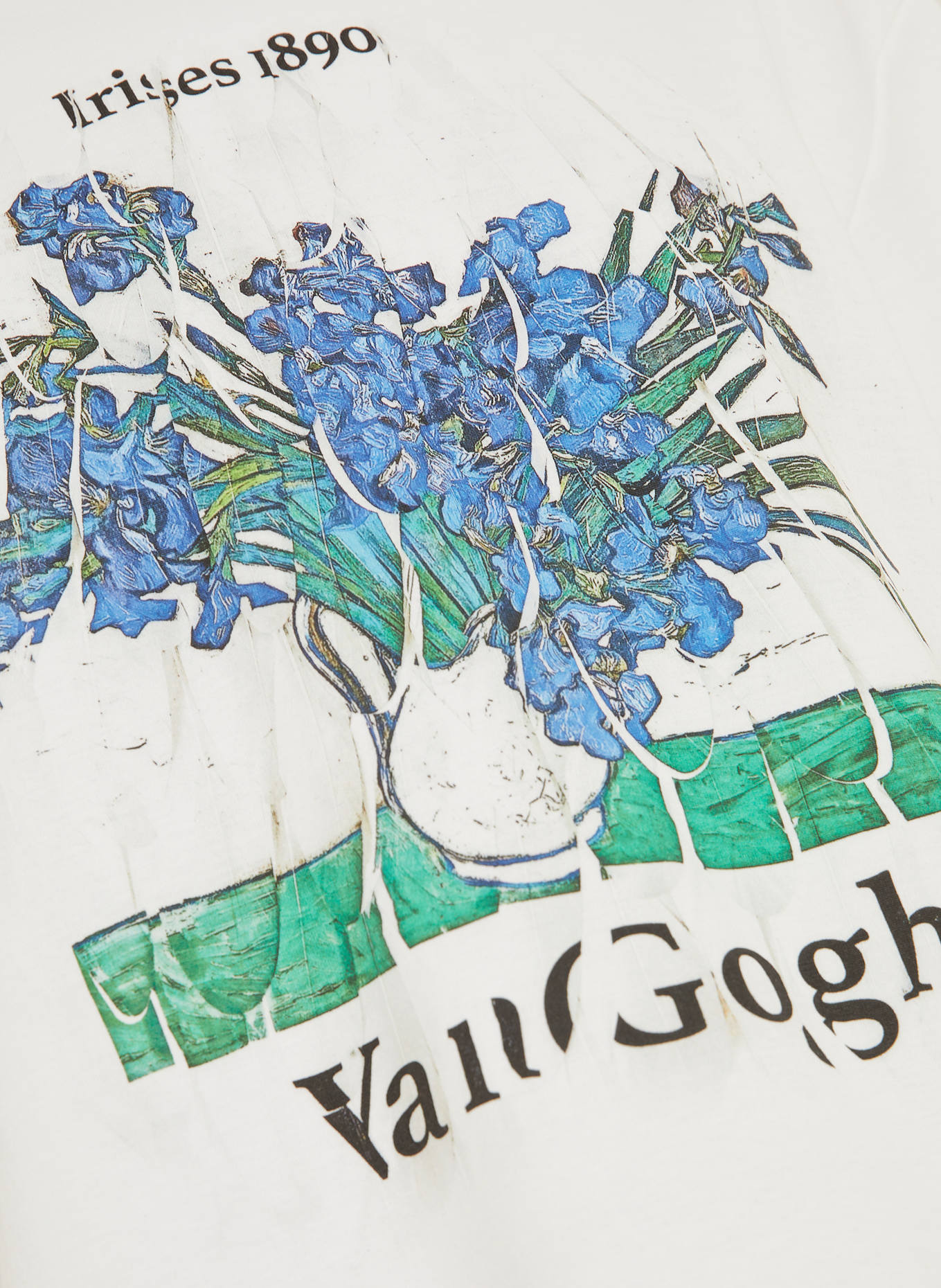 LOEWE T-Shirt: WEISS / BLAU / GRÜN