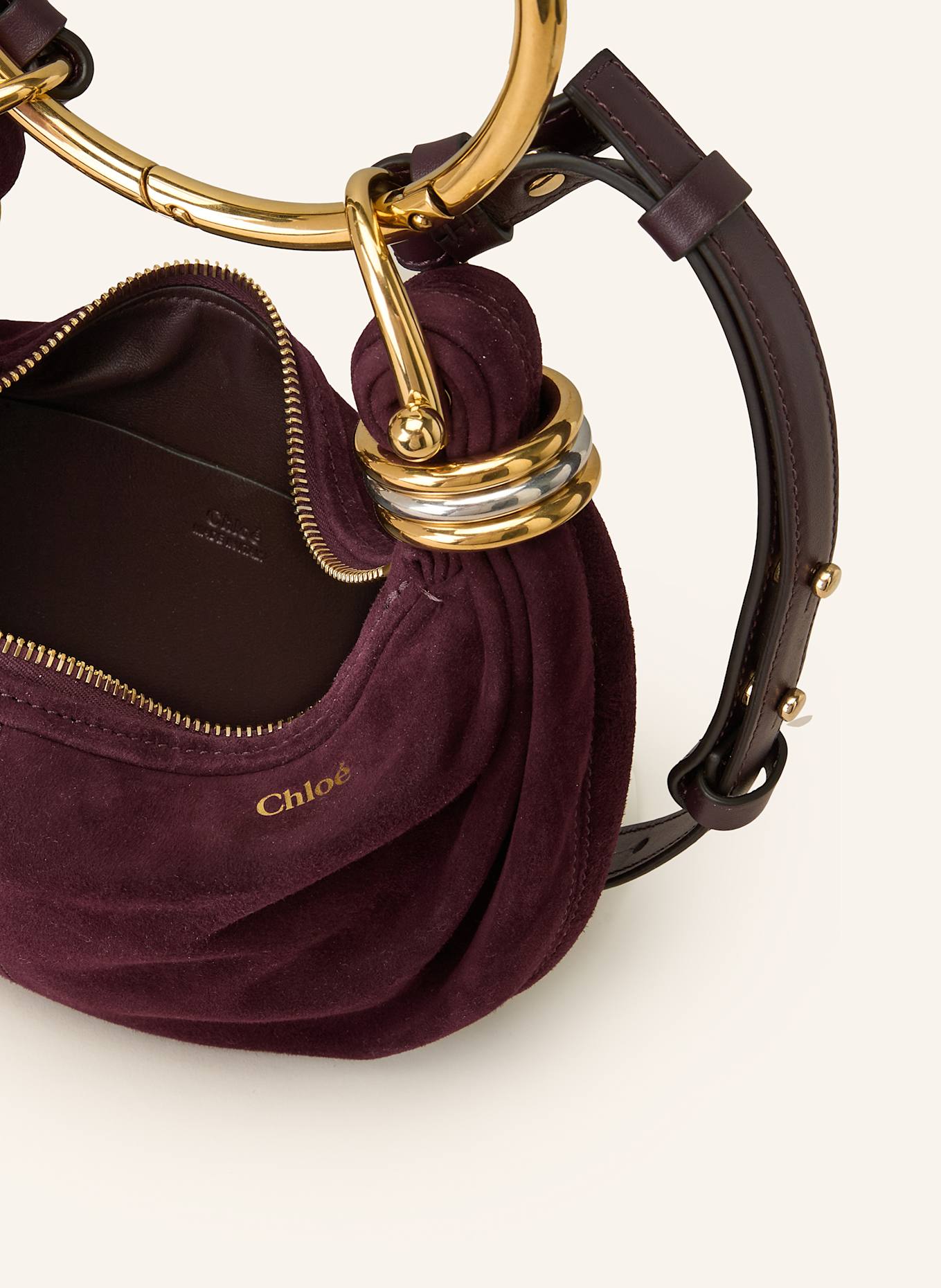 Chloé Hobo-Bag BRACELET MINI: Deep Violine