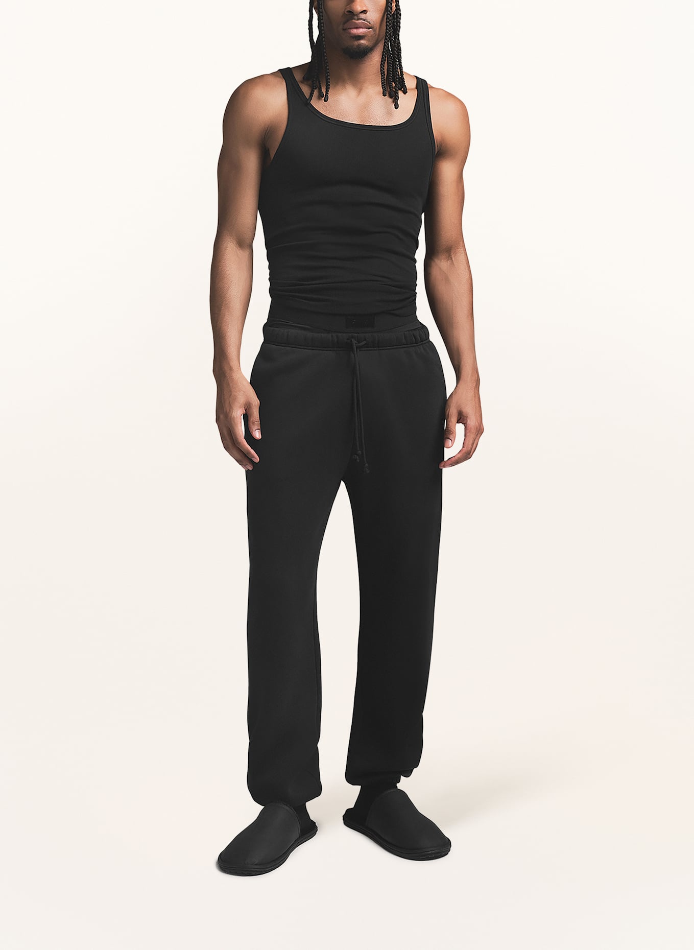 SKIMS Lounge-Sweatpants FLEECE-LOUNGE: WASHED ONYX