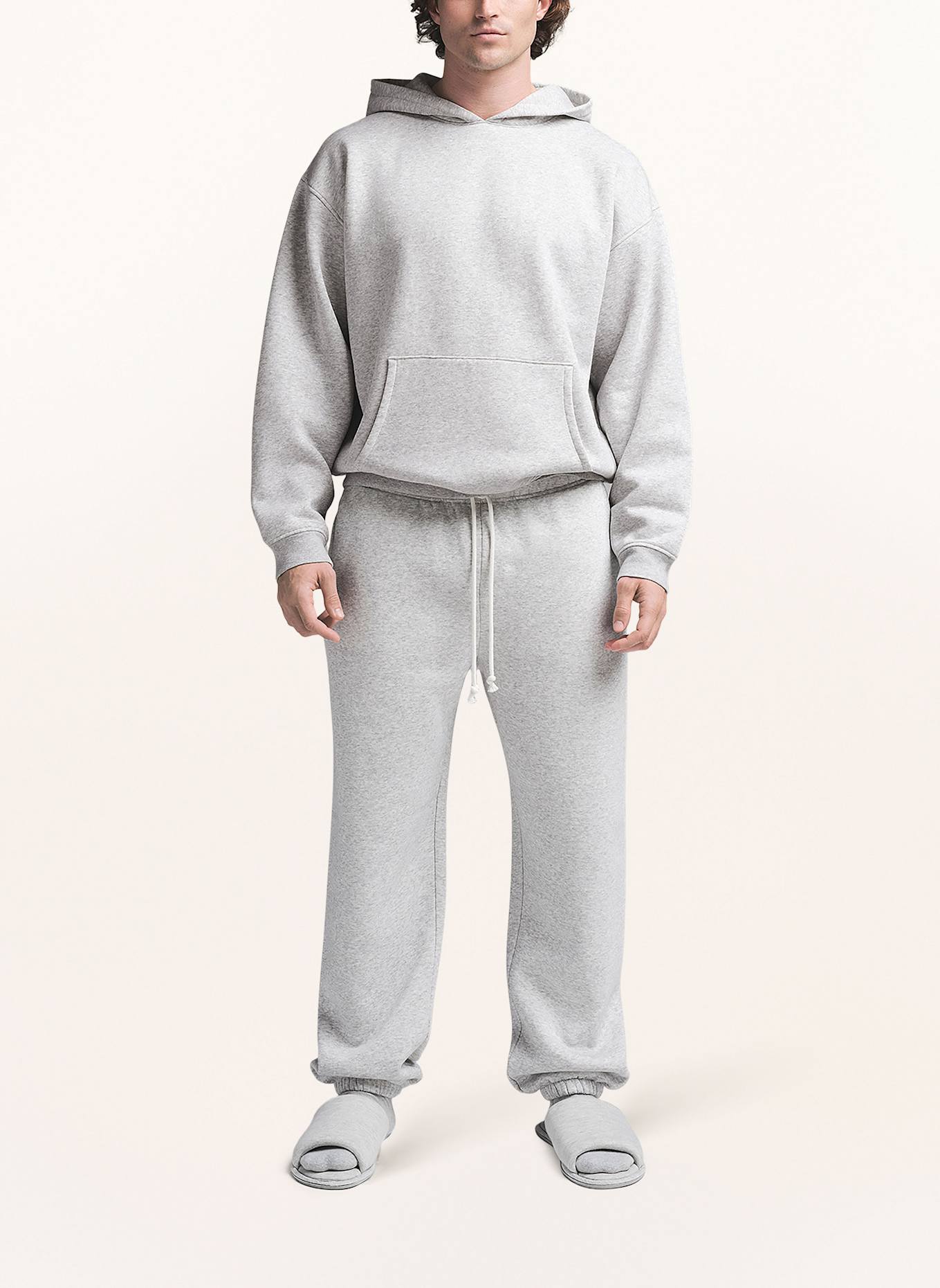 SKIMS Lounge-Sweatpants FLEECE-LOUNGE: LIGHT HEATHER GREY