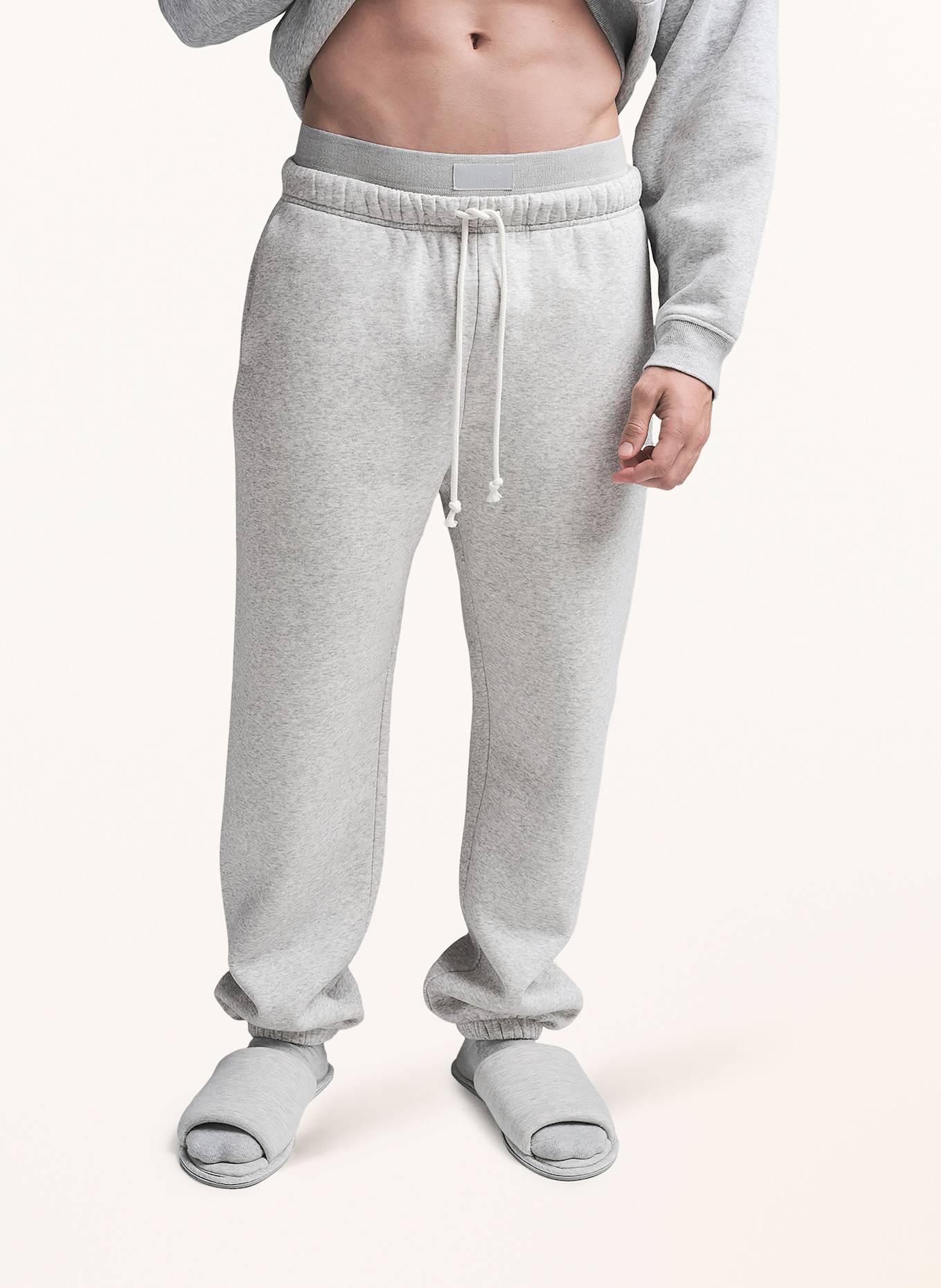 SKIMS Lounge-Sweatpants FLEECE-LOUNGE: LIGHT HEATHER GREY