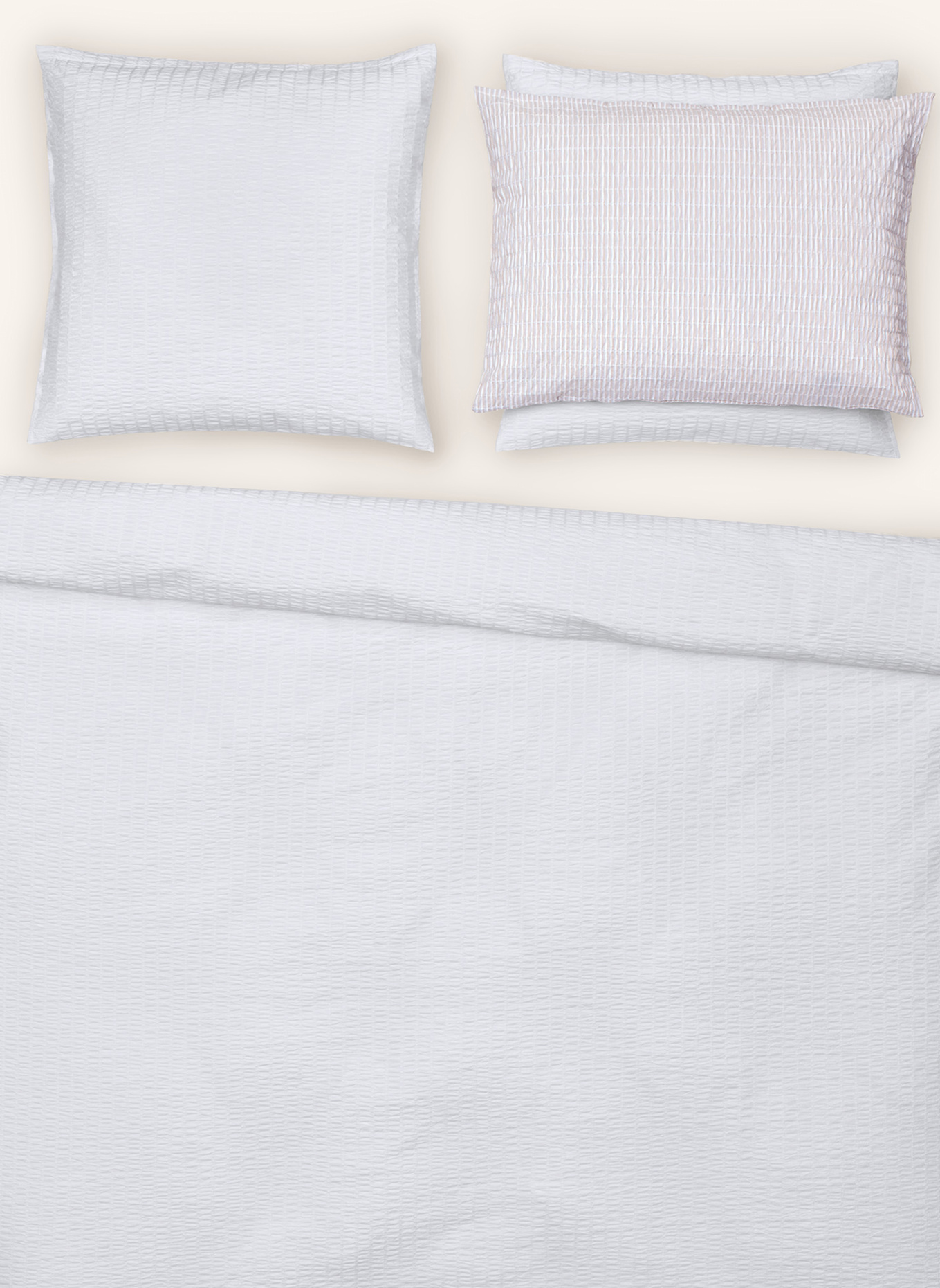 Christian Fischbacher Bettwäsche TWIST: WEISS