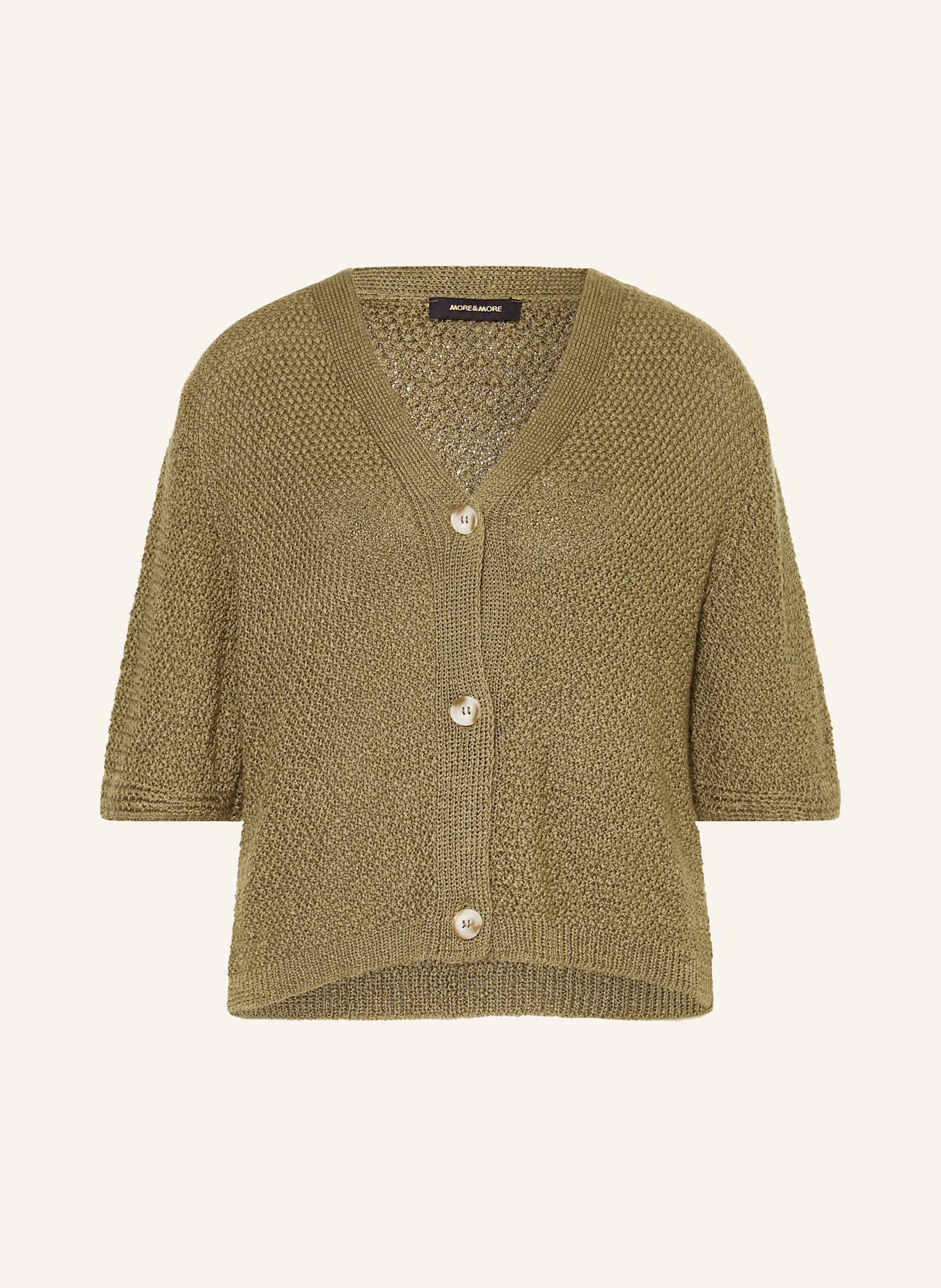 MORE & MORE Strickjacke mit 3/4-Arm: OLIV