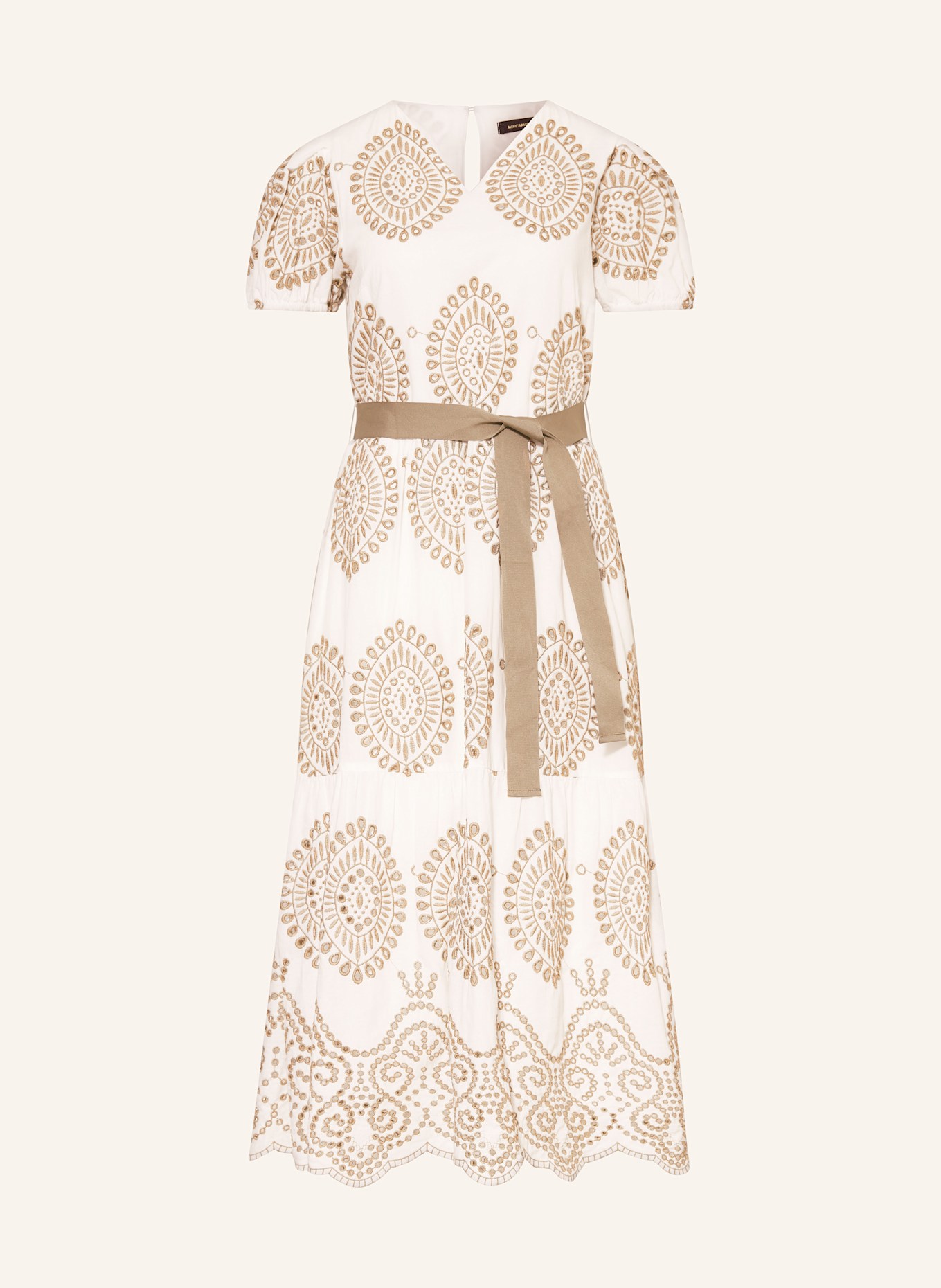 MORE & MORE Kleid: WEISS / BEIGE