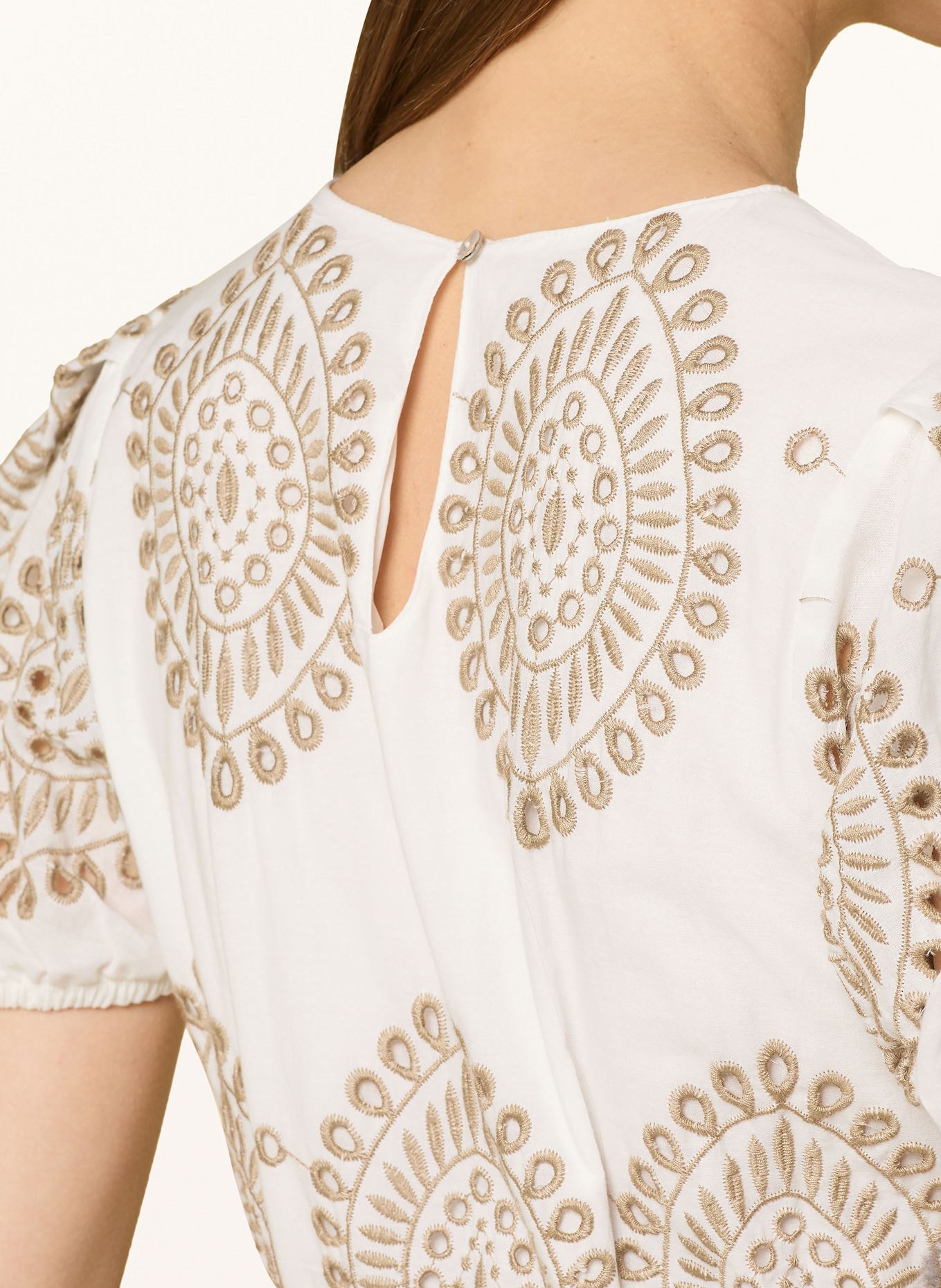 MORE & MORE Kleid: WEISS / BEIGE