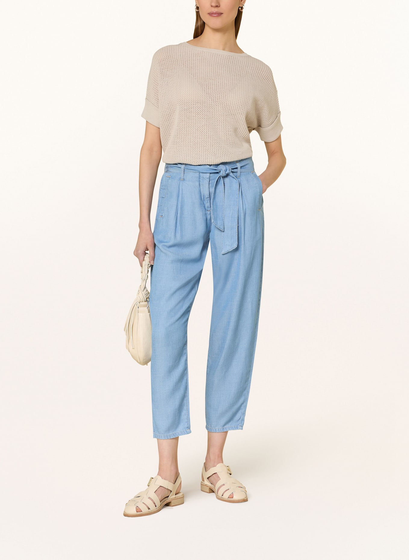 MORE & MORE Hose in Jeansoptik: HELLBLAU