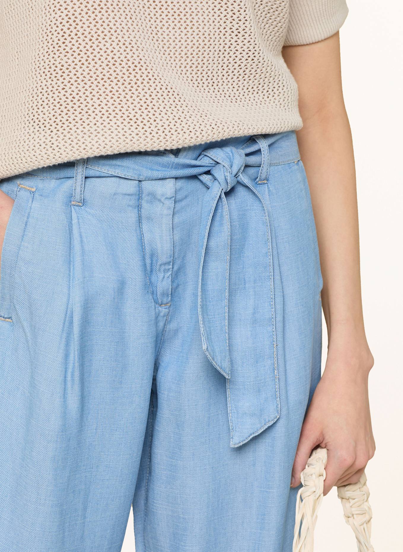 MORE & MORE Hose in Jeansoptik: HELLBLAU