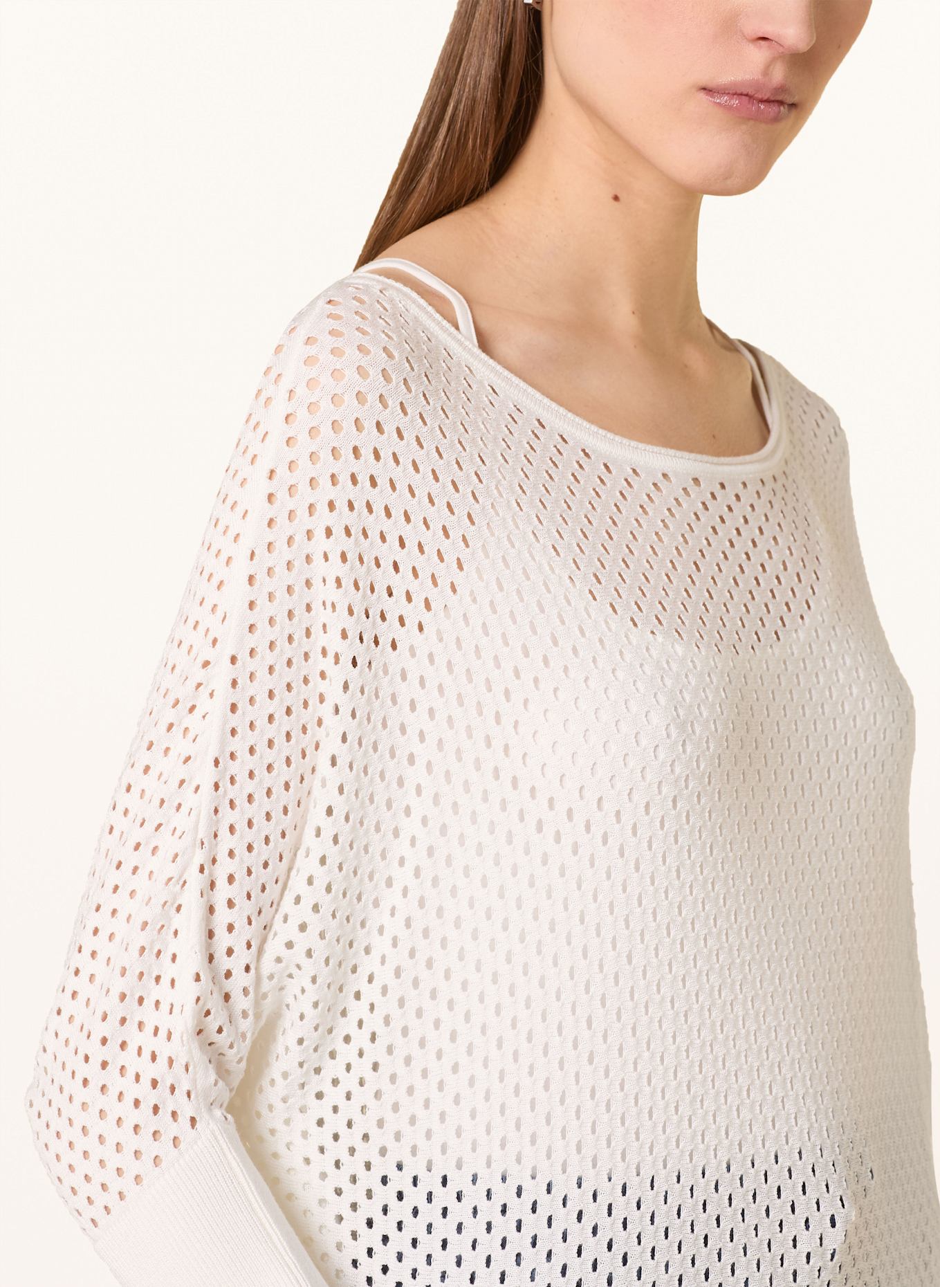 MORE & MORE Pullover mit 3/4-Arm: ECRU