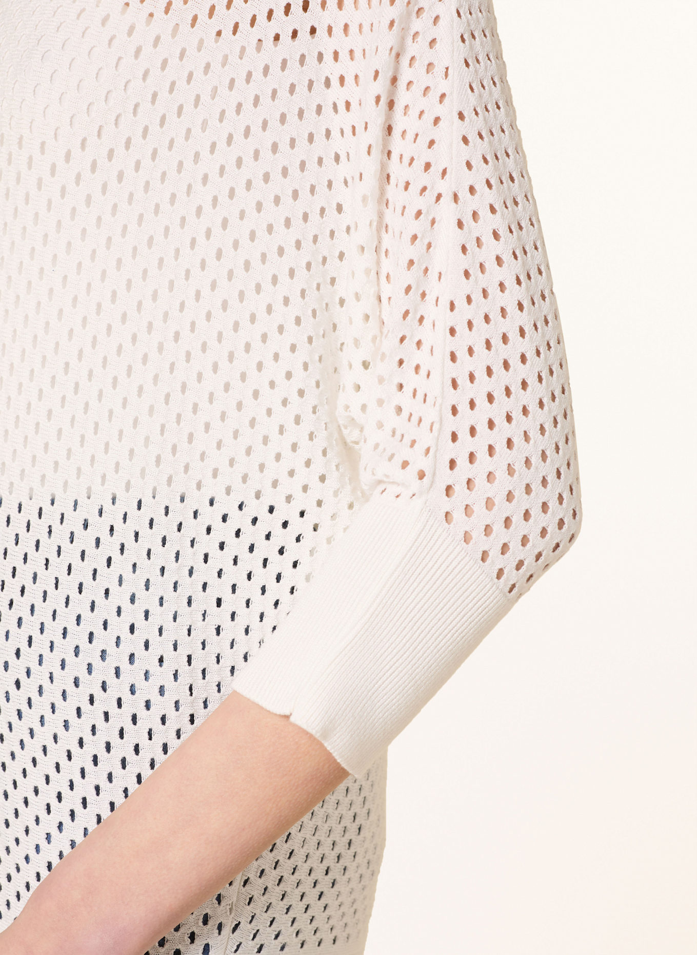 MORE & MORE Pullover mit 3/4-Arm: ECRU