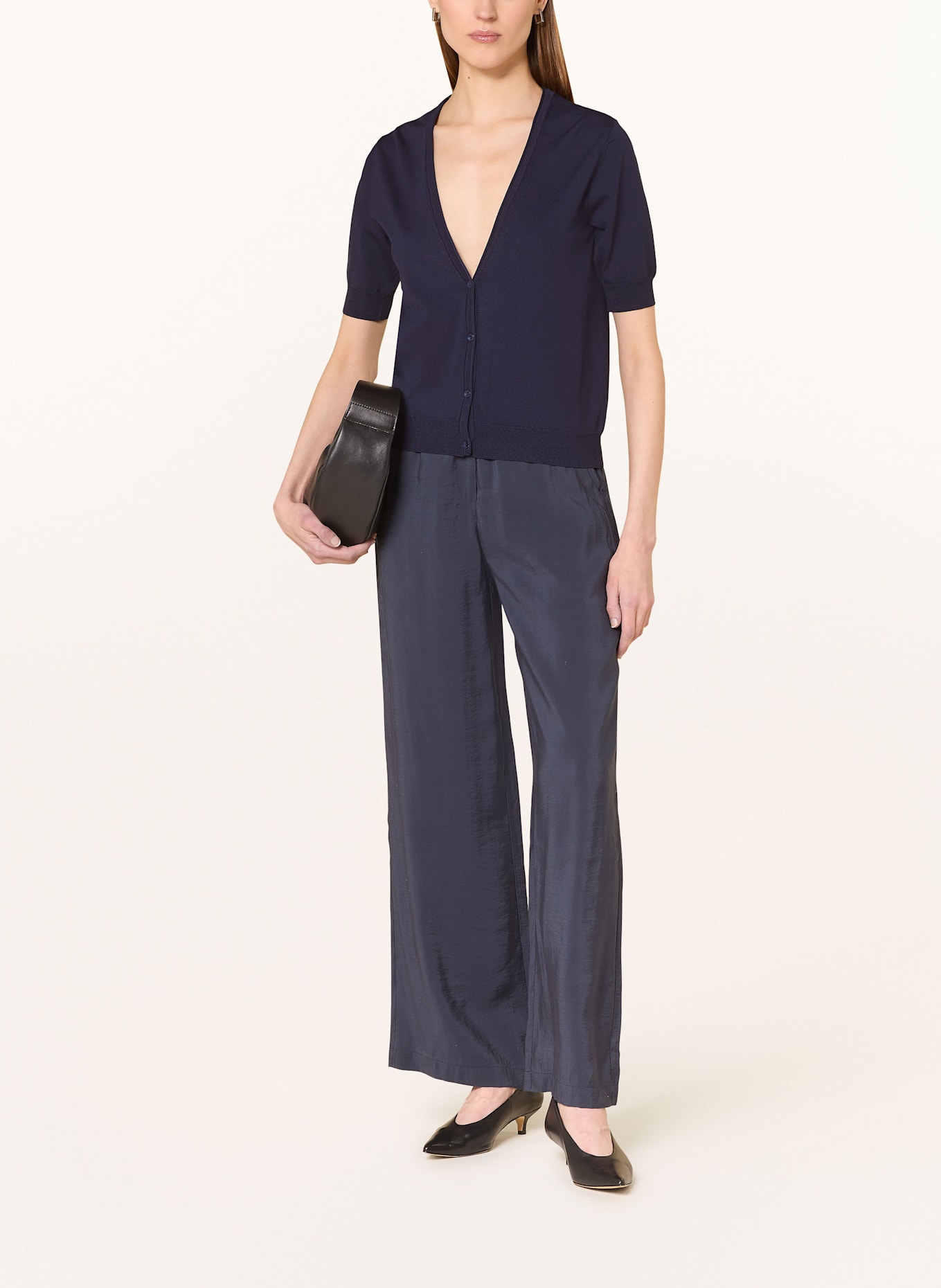 MORE & MORE Strickjacke: DUNKELBLAU