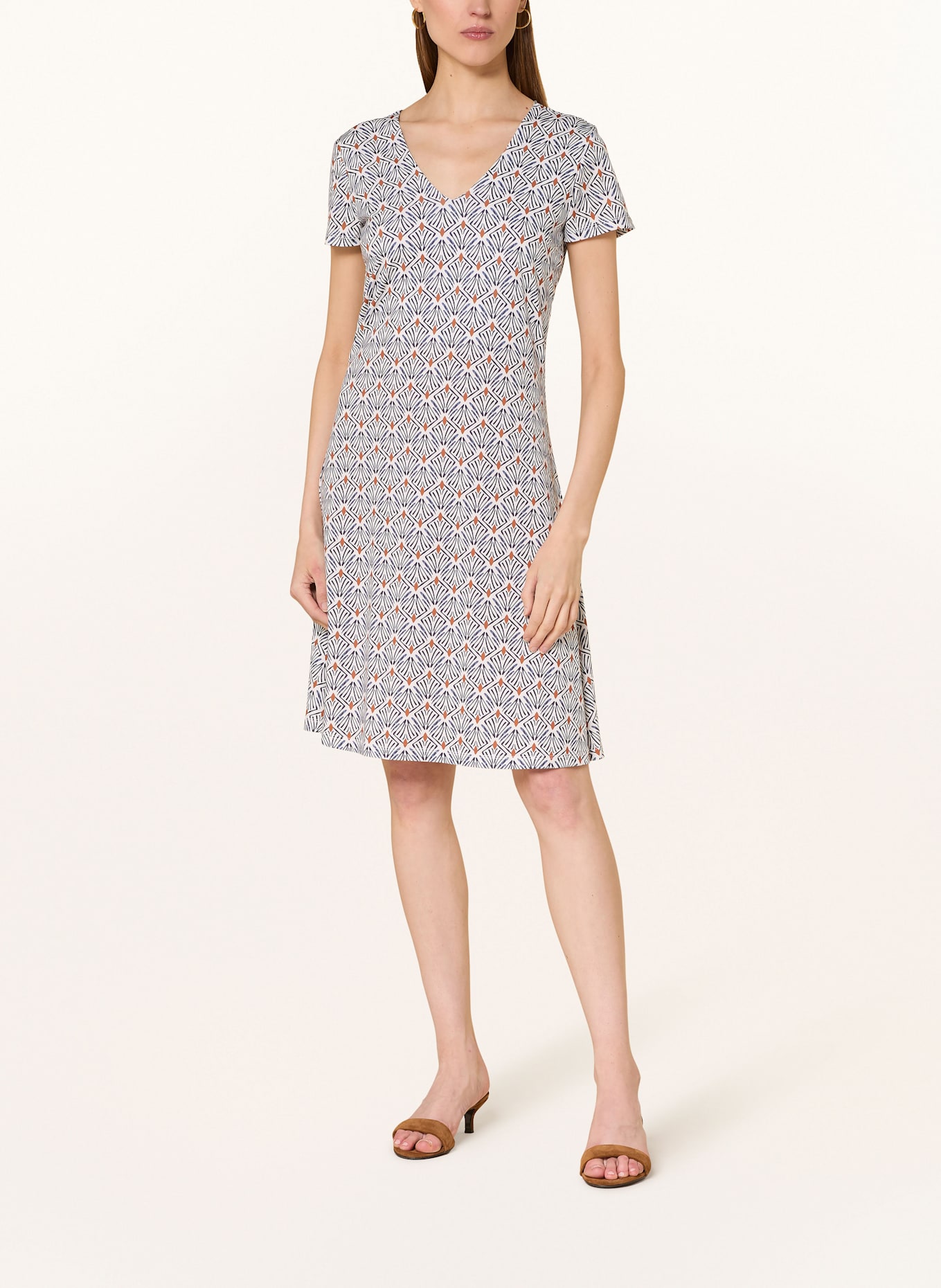 MORE & MORE Sukienka: BIAŁY / GRANATOWY / KONIAKOWY