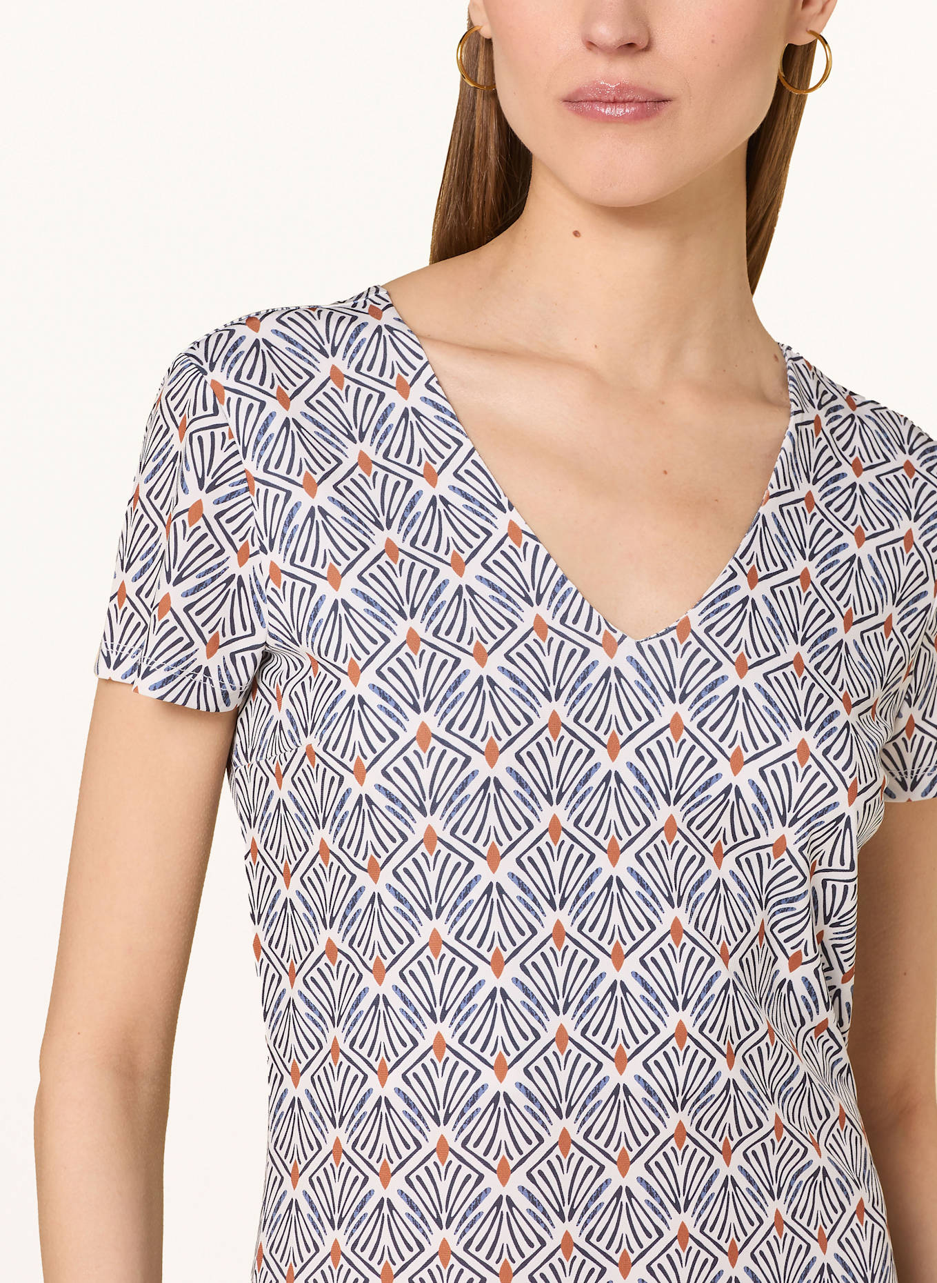 MORE & MORE Sukienka: BIAŁY / GRANATOWY / KONIAKOWY