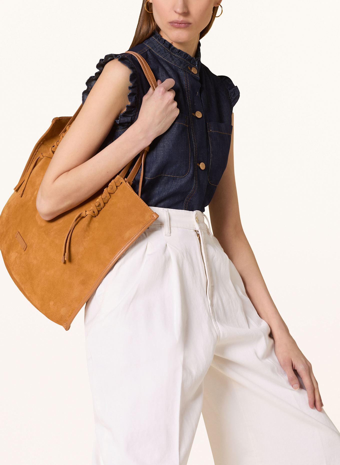 MORE & MORE Blusenshirt: DUNKELBLAU