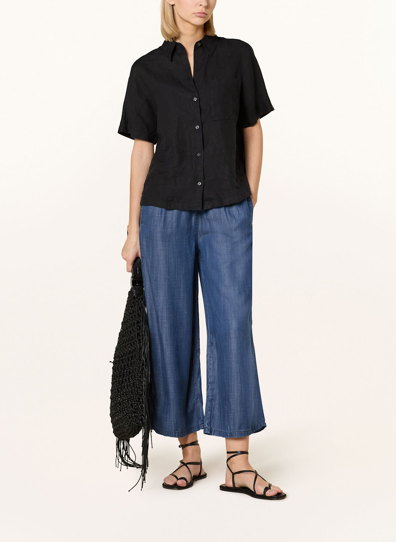 MORE & MORE Hose in Jeansoptik: DUNKELBLAU