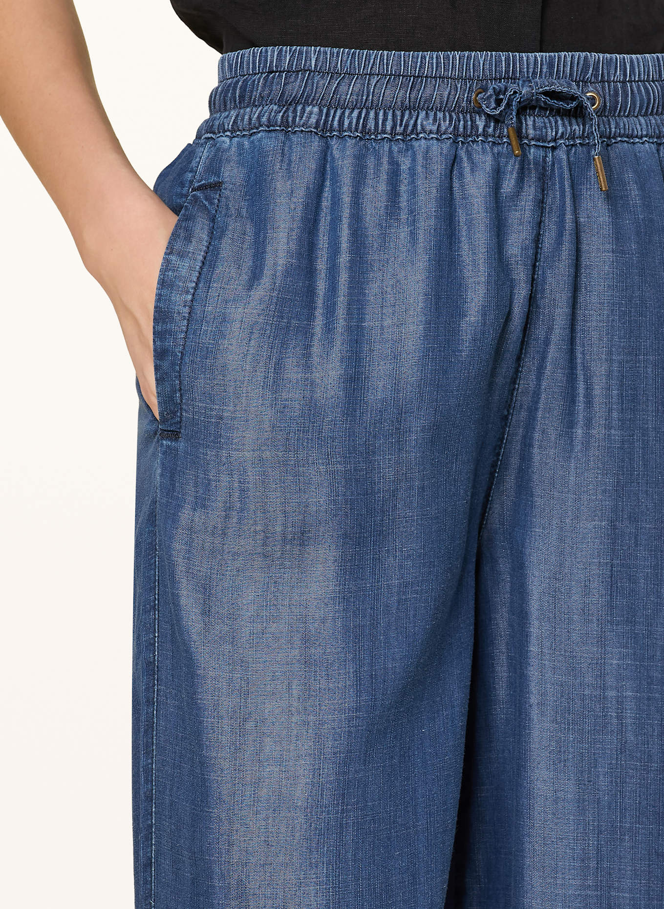 MORE & MORE Hose in Jeansoptik: DUNKELBLAU