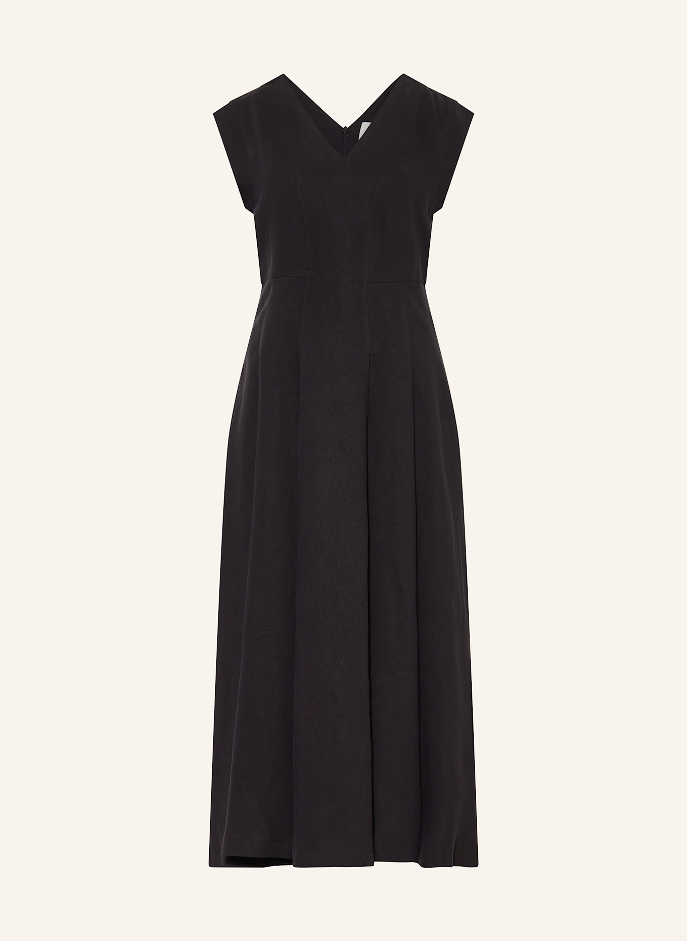 MORE Kleid mit Leinen: SCHWARZ