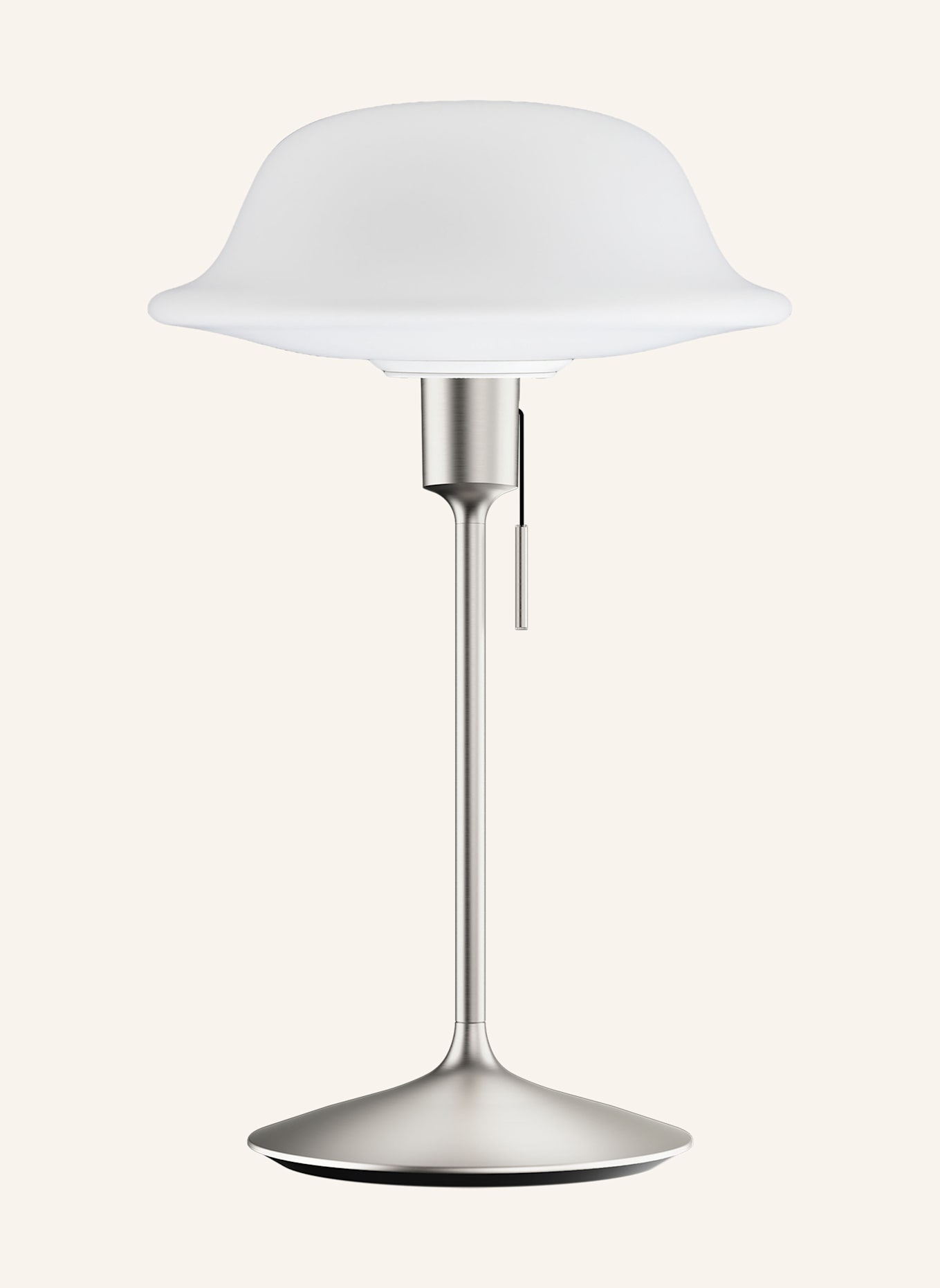 UMAGE Tischleuchte BUTLER: SILBER / WEISS