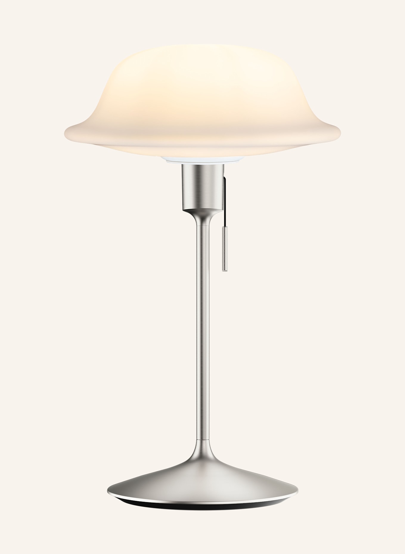 UMAGE Tischleuchte BUTLER: SILBER / WEISS