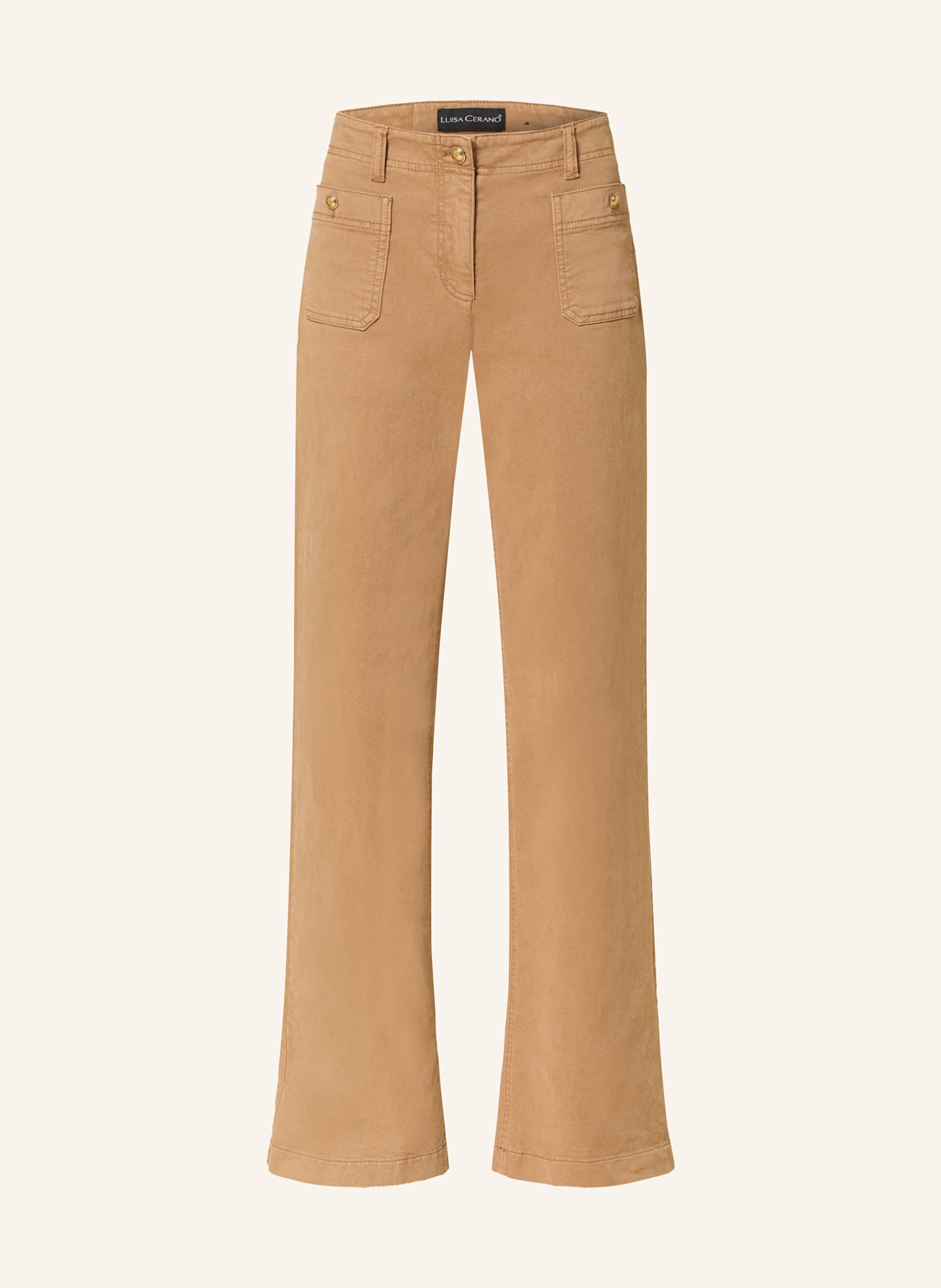 LUISA CERANO Wide Leg Jeans: 7412 the statement check