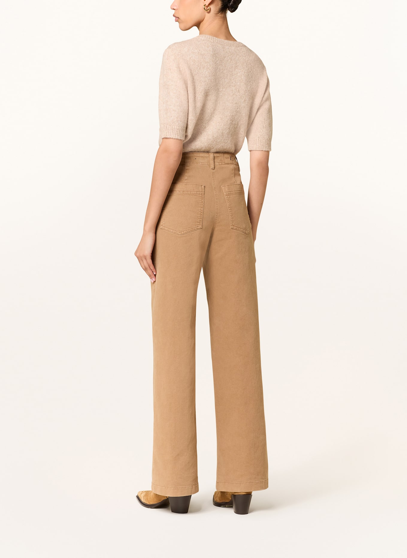LUISA CERANO Wide Leg Jeans: 7412 the statement check