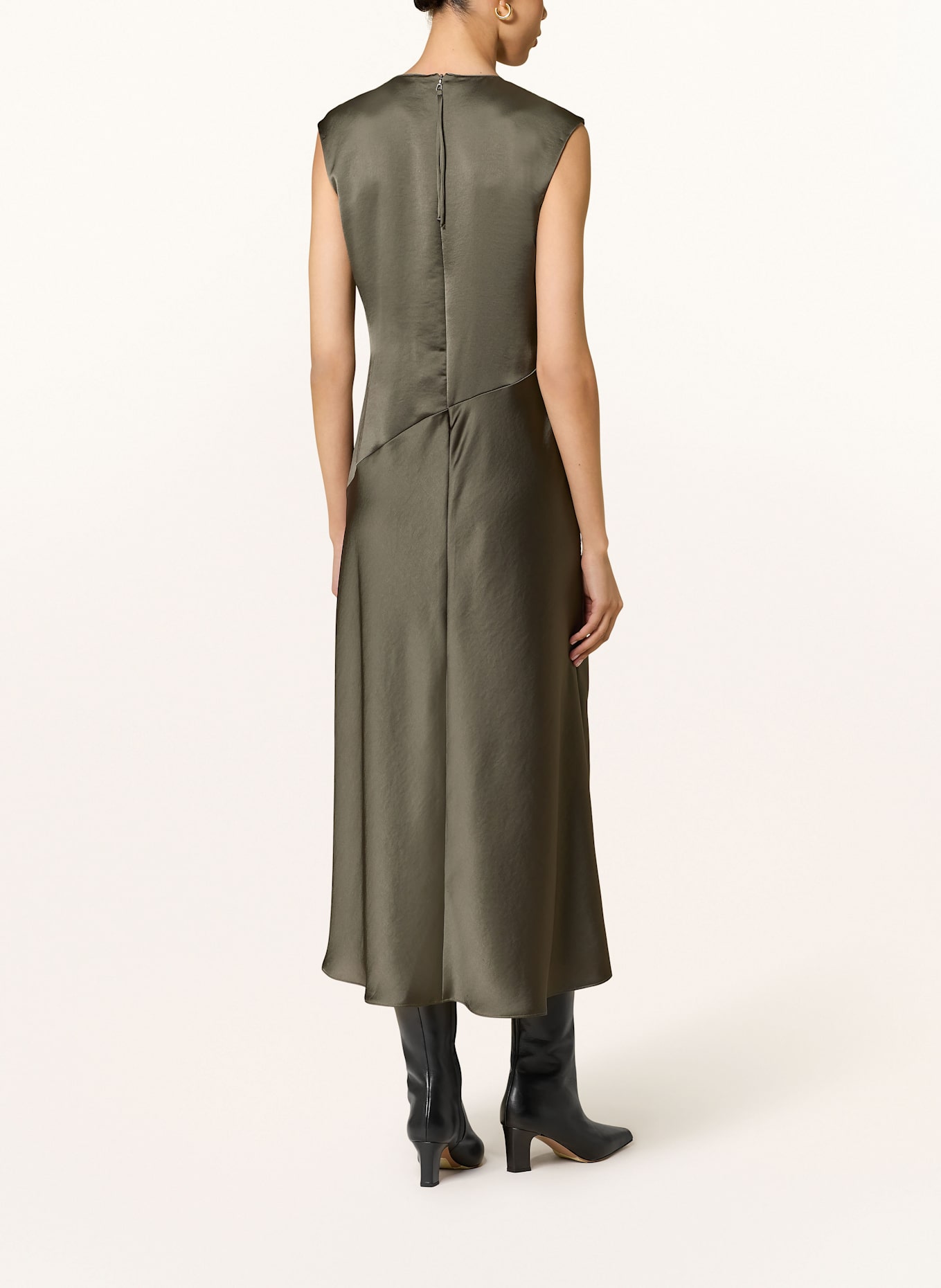 LUISA CERANO Satinkleid: KHAKI