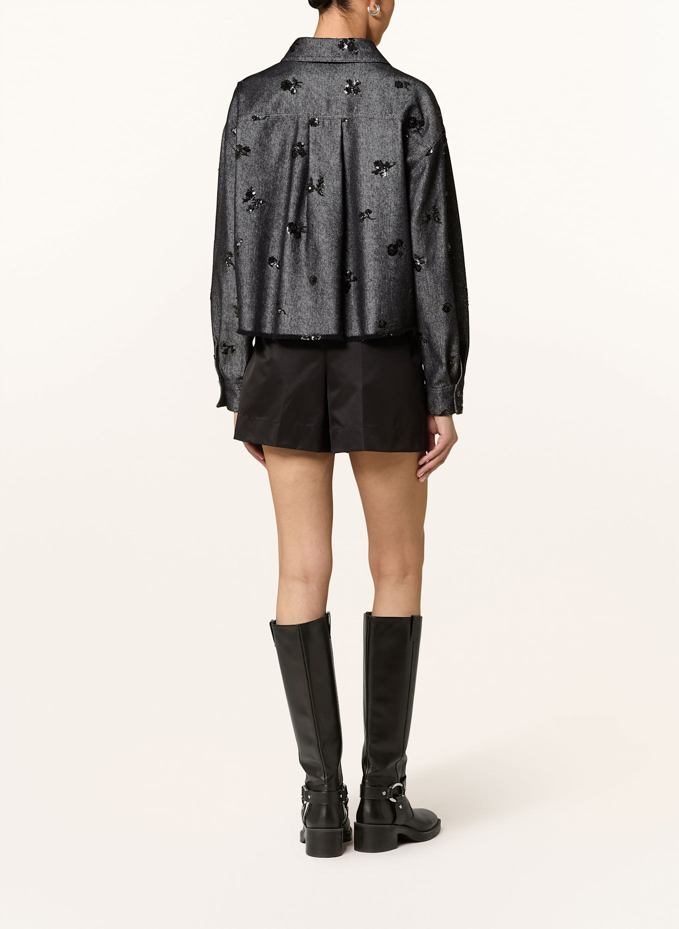 LUISA CERANO Shorts: BLACK