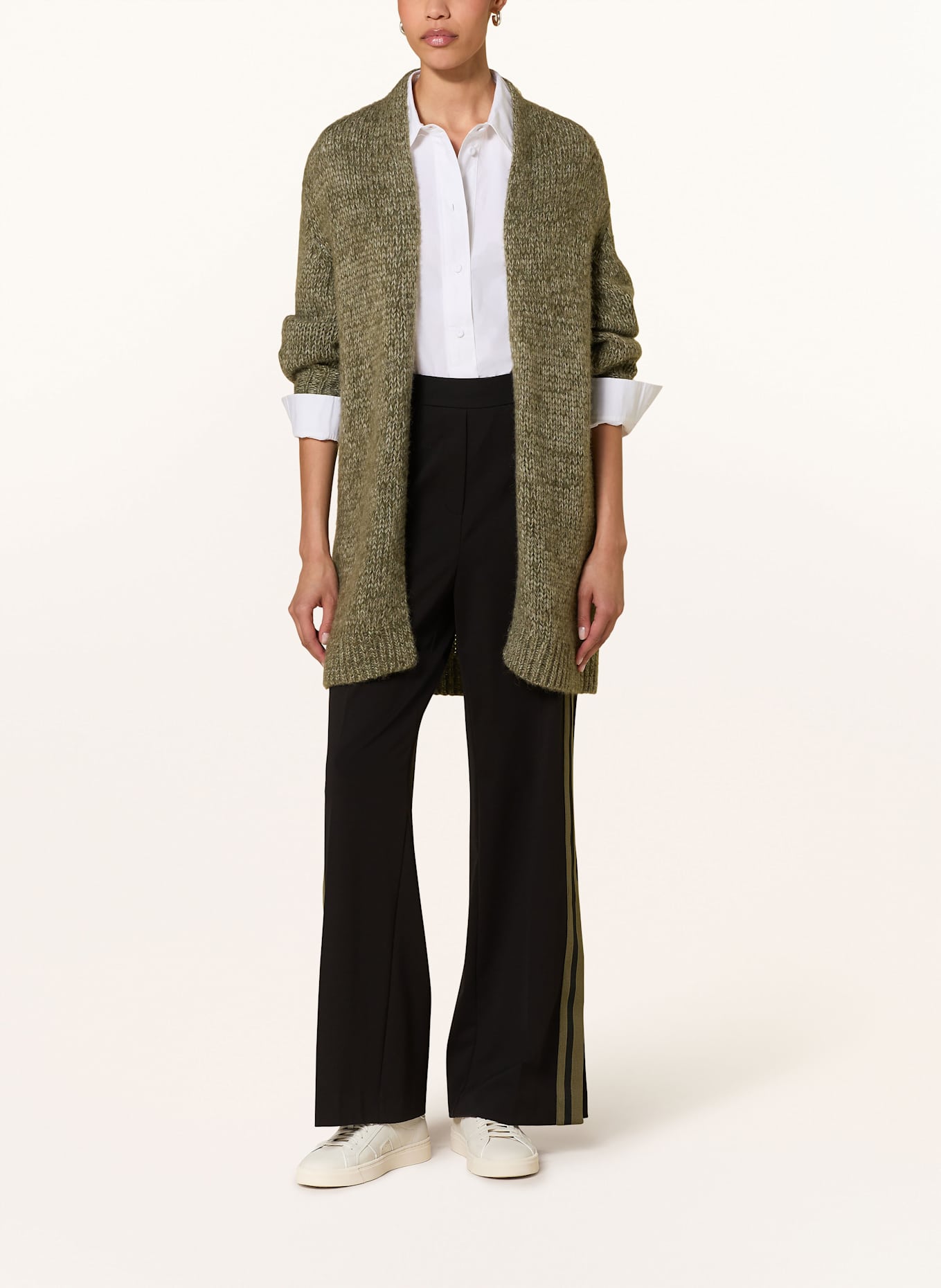 LUISA CERANO Strickhülle mit Alpaka: KHAKI