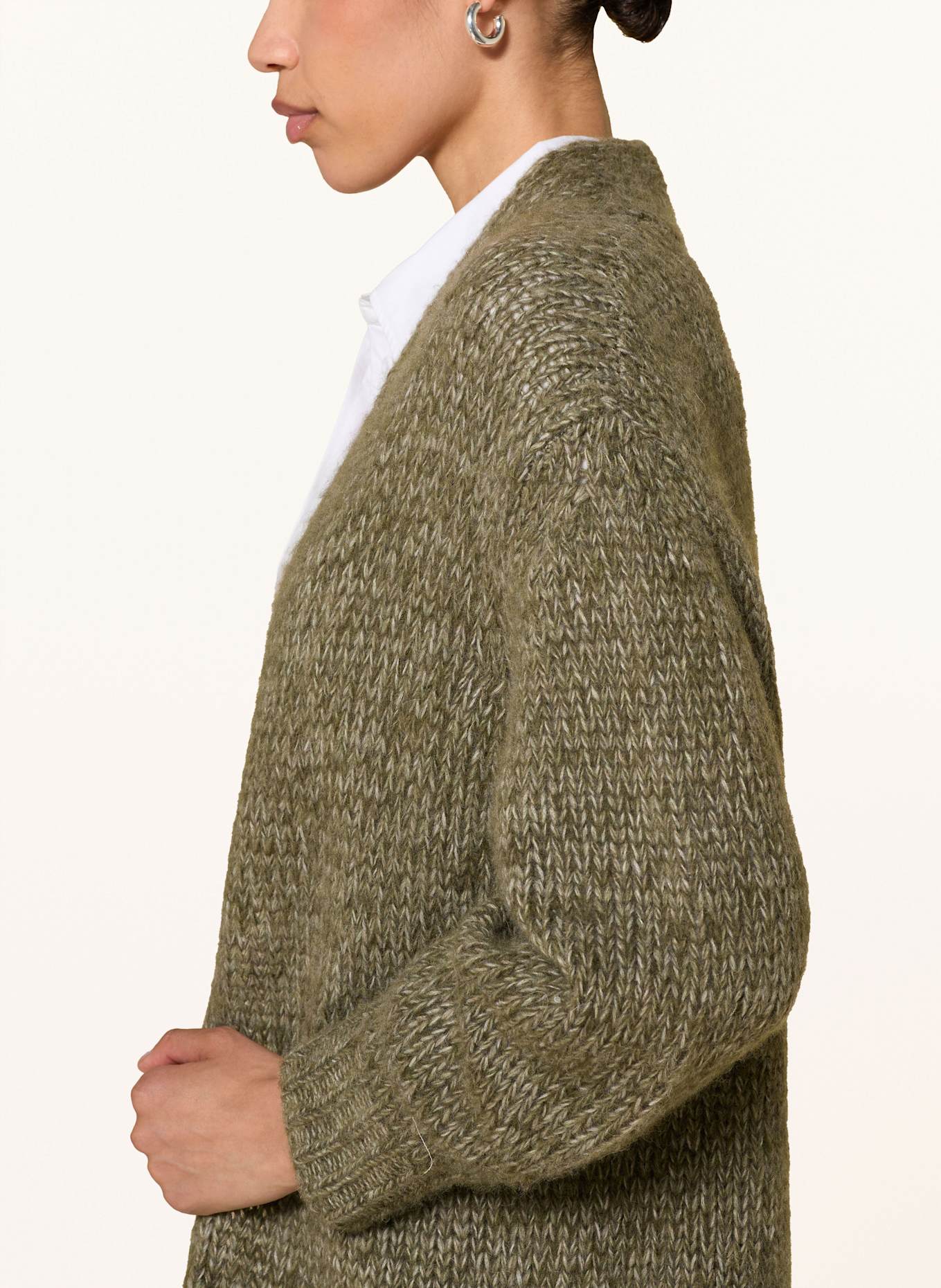 LUISA CERANO Strickhülle mit Alpaka: KHAKI