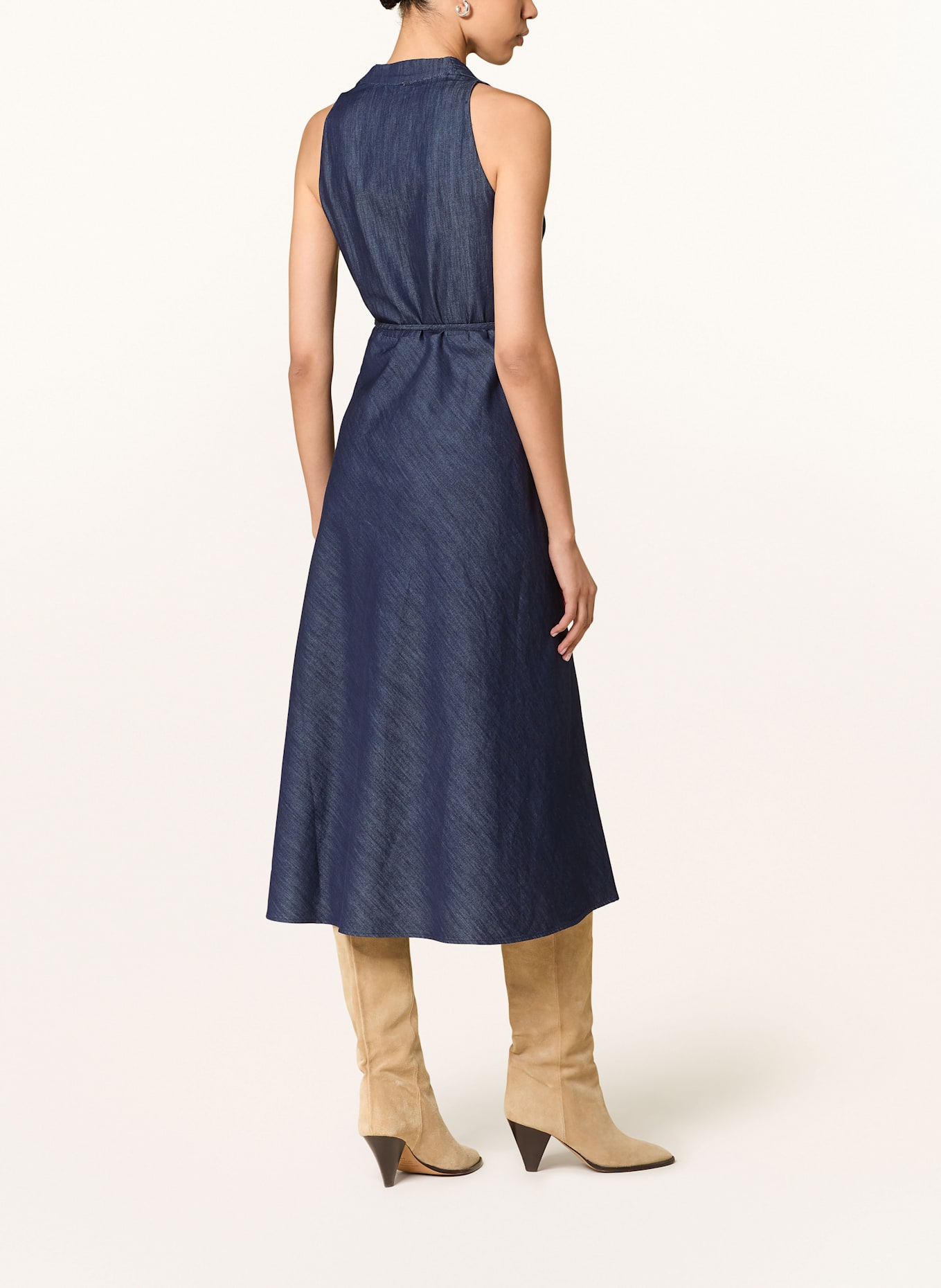 LUISA CERANO Kleid in Jeansoptik: DUNKELBLAU