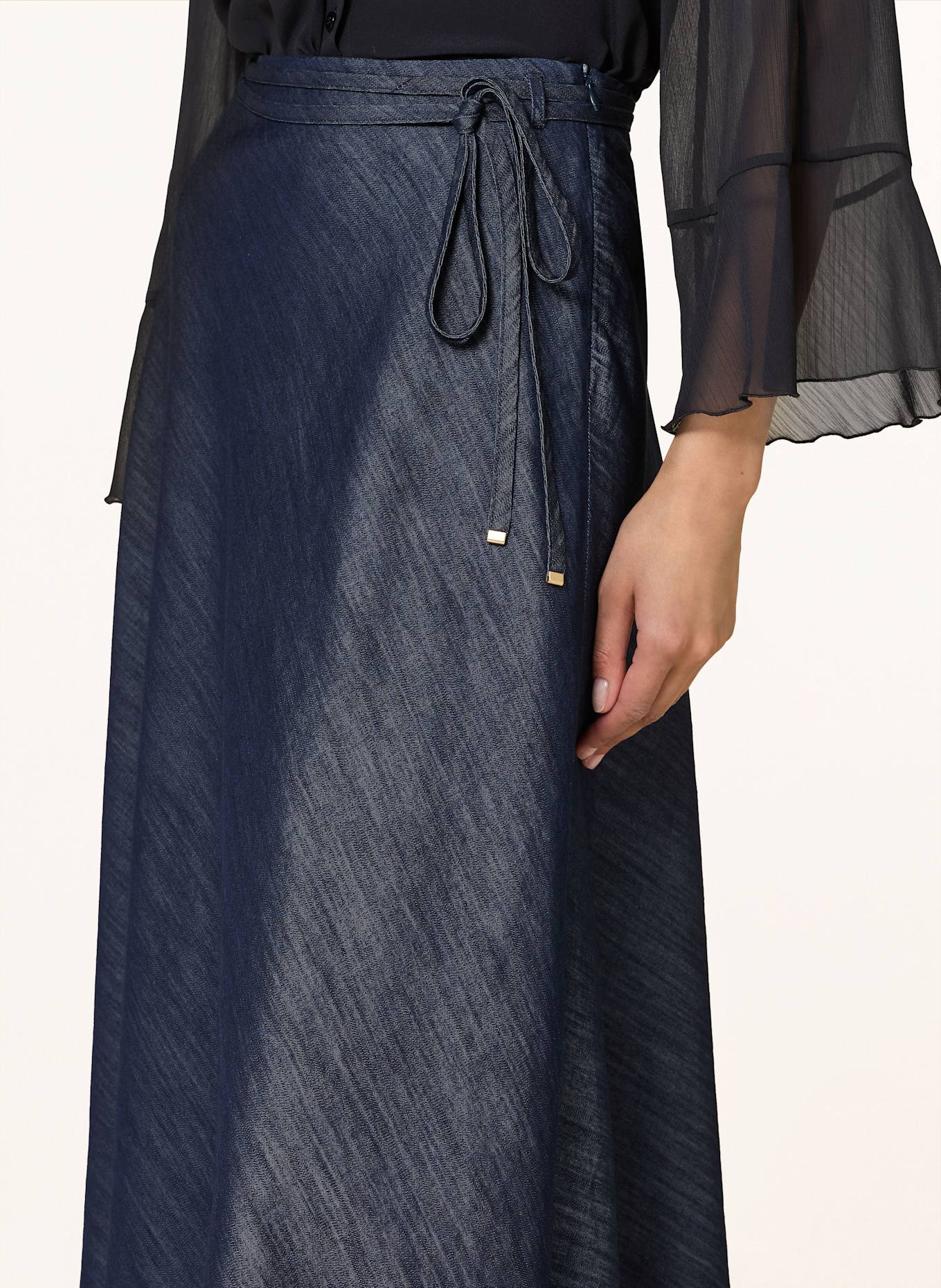 LUISA CERANO Rock in Jeansoptik: DUNKELBLAU